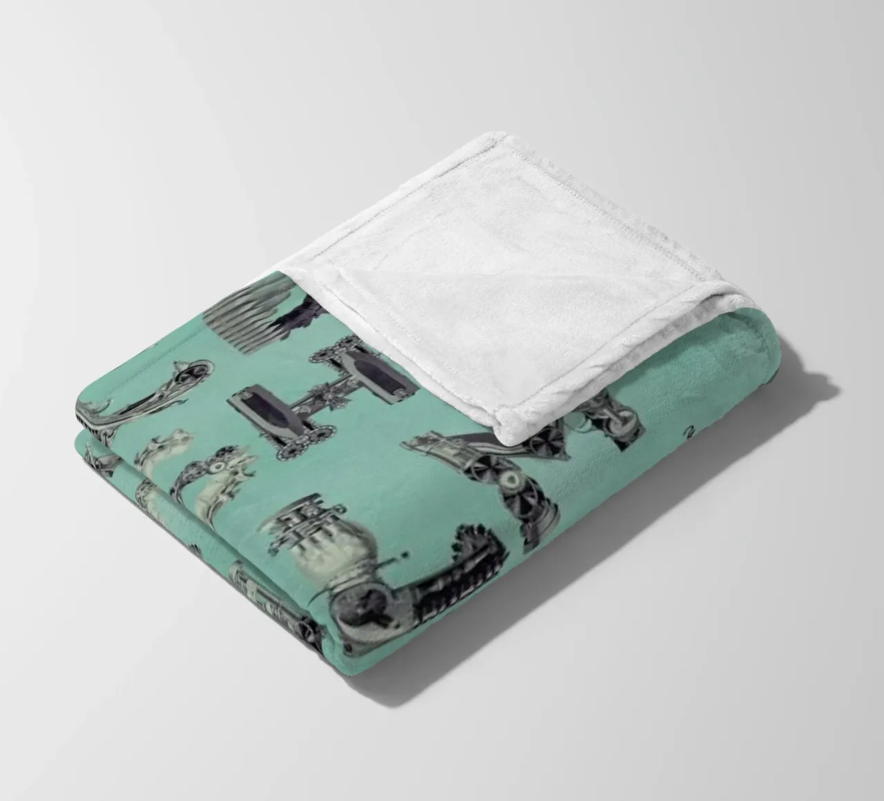 Steampunk Alphabet A-Z coperta in pile da Birgit Palma