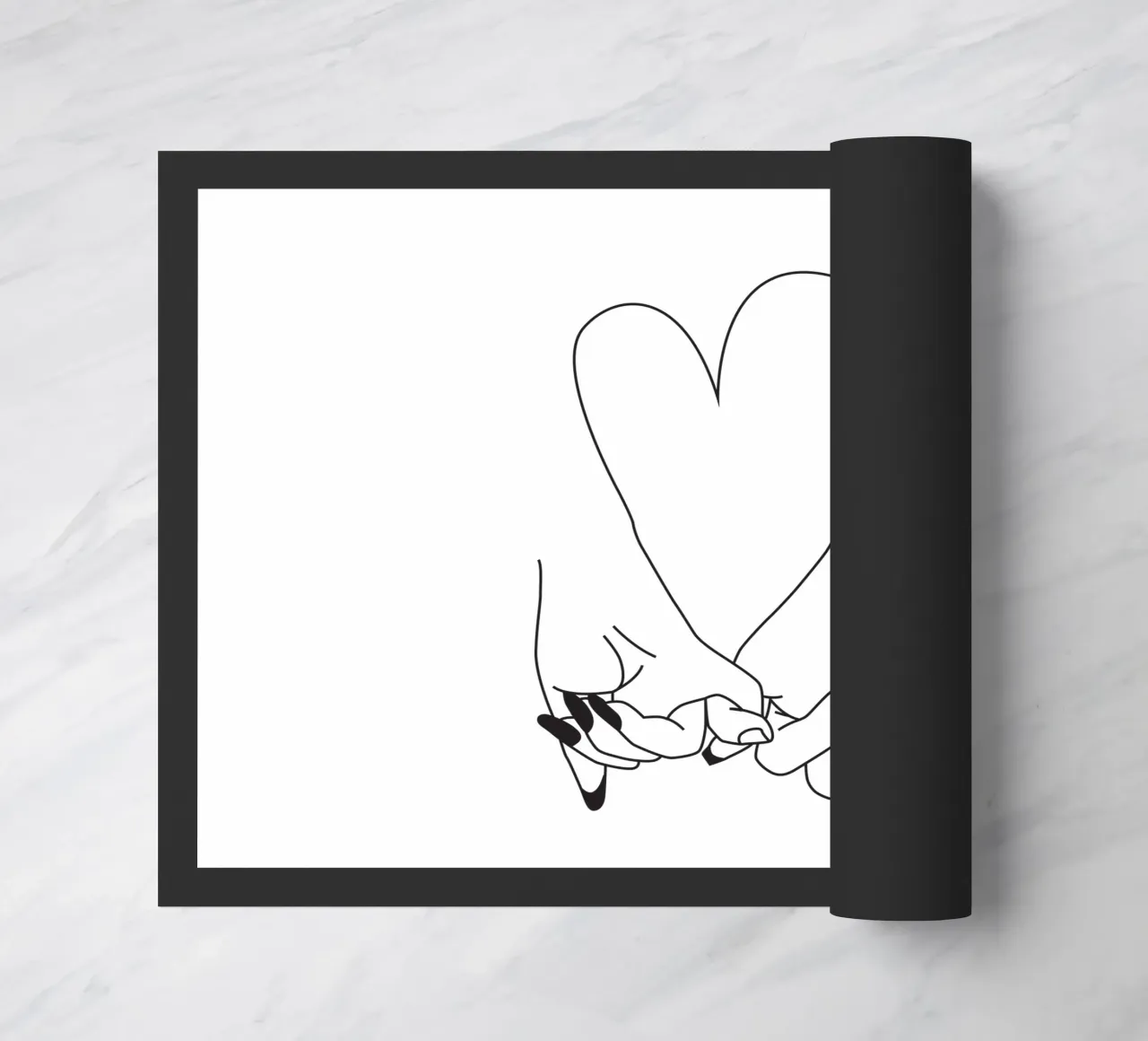 Pinky Promise - his and hers - romantic lovers minimal art zerbino da Honeymoon Hotel