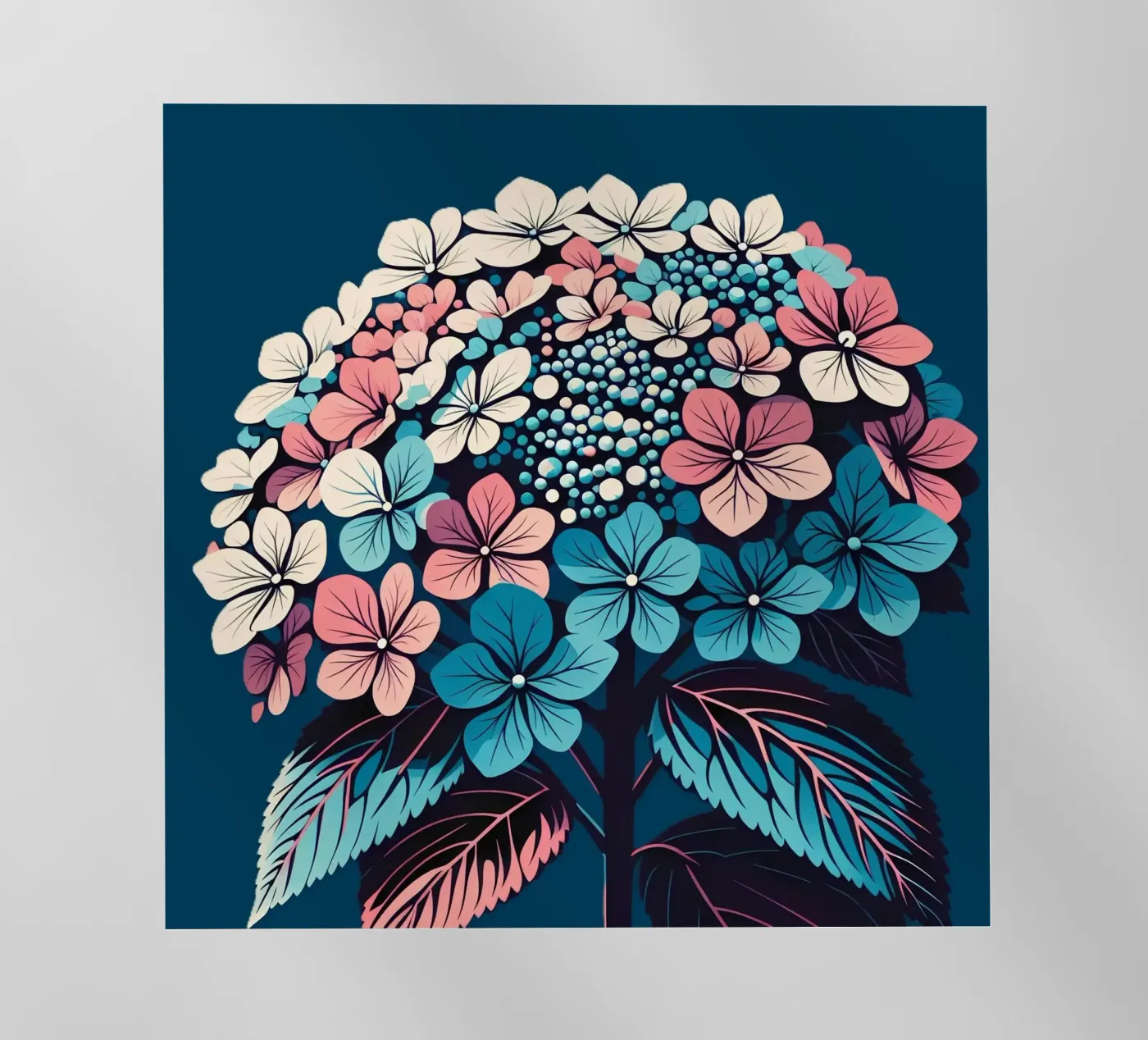 Hortensia backlit folie van Digital Naive