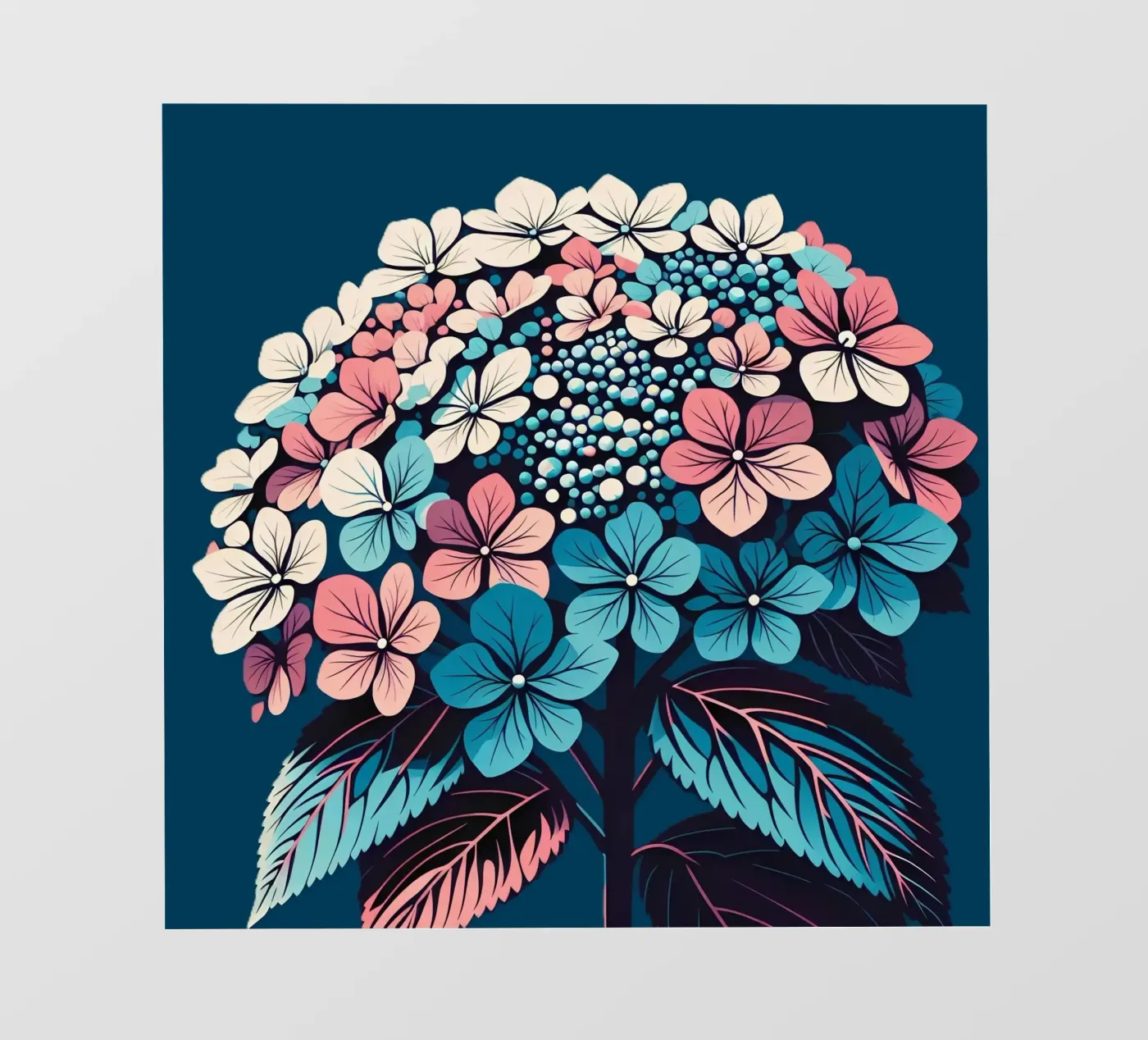 Hortensia backlit folie van Digital Naive
