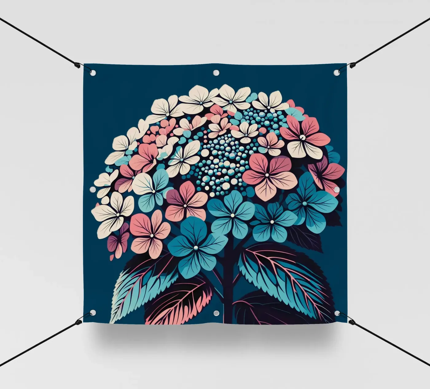 Hydrangea PVC Plane von Digital Naive