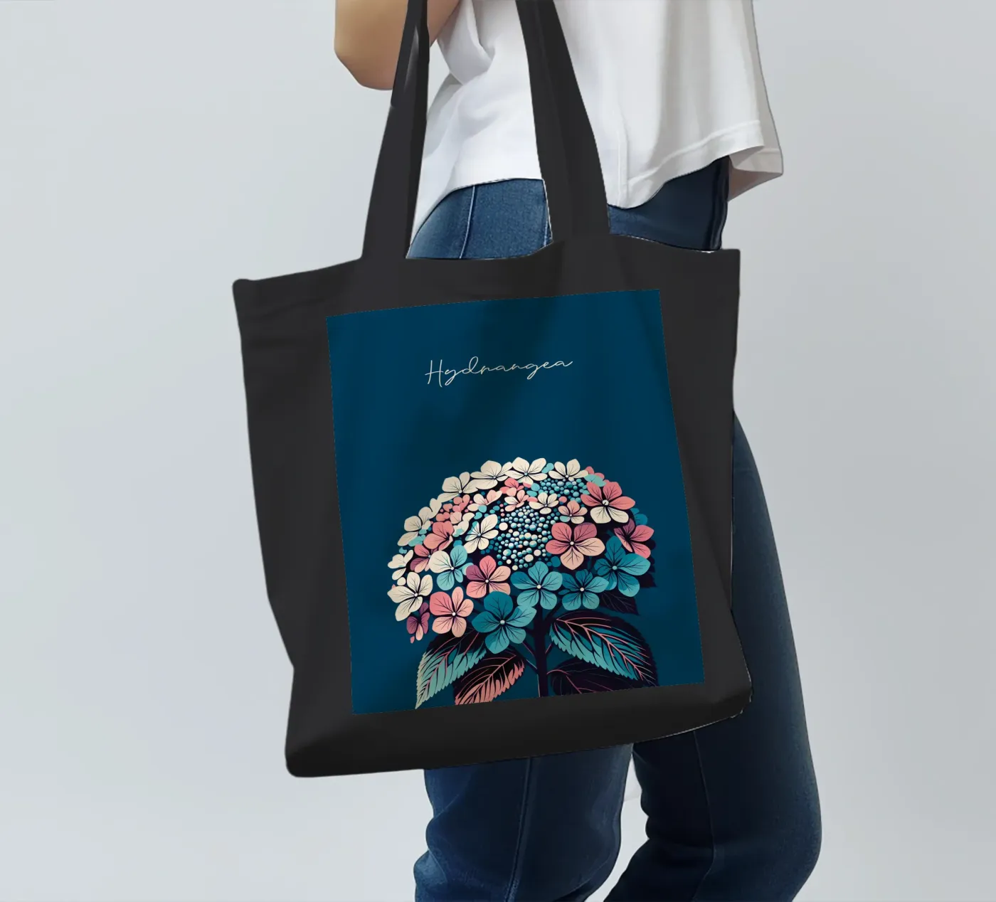 Hydrangea tote bag by Digital Naive