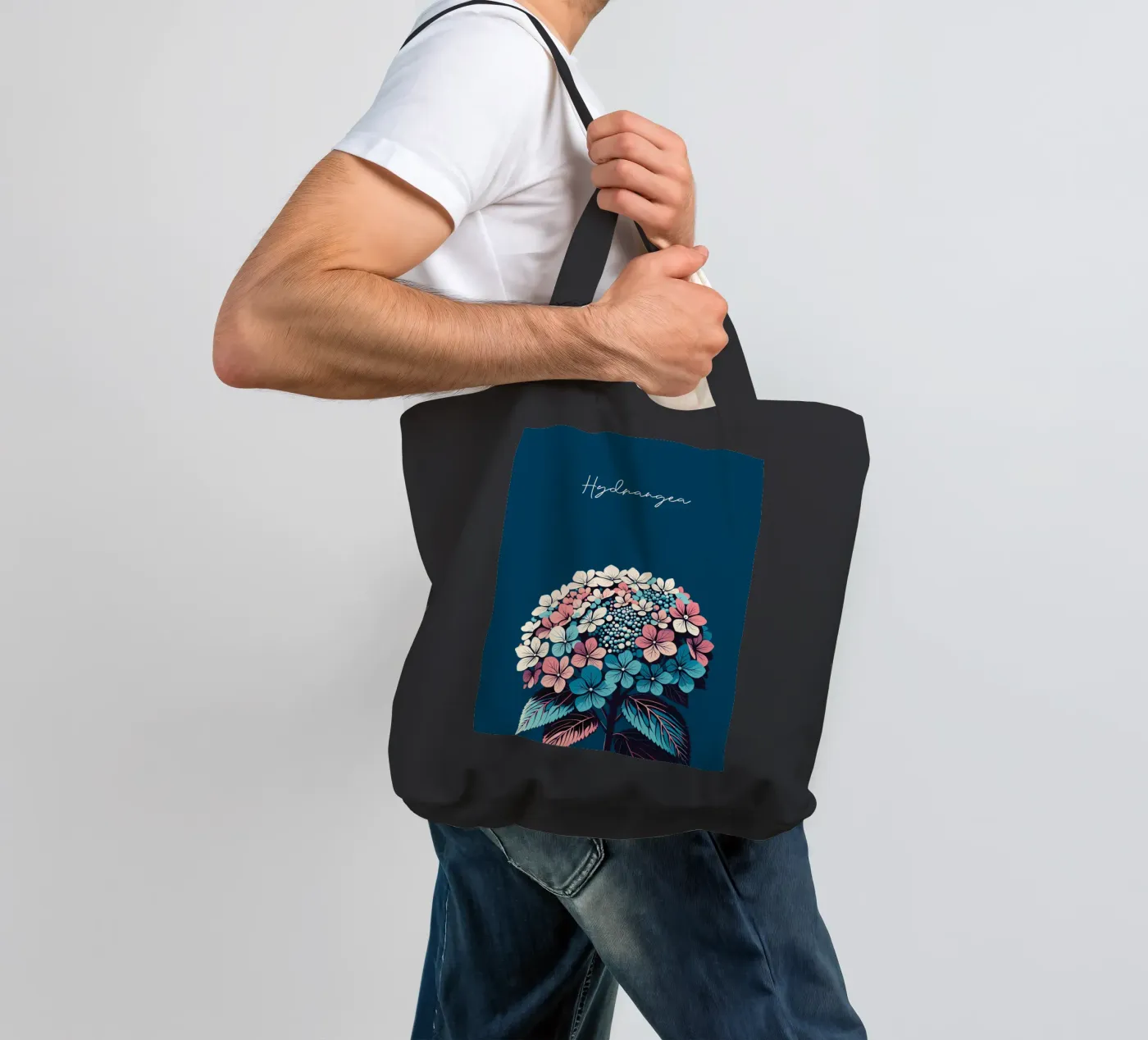 Hydrangea tote bag by Digital Naive