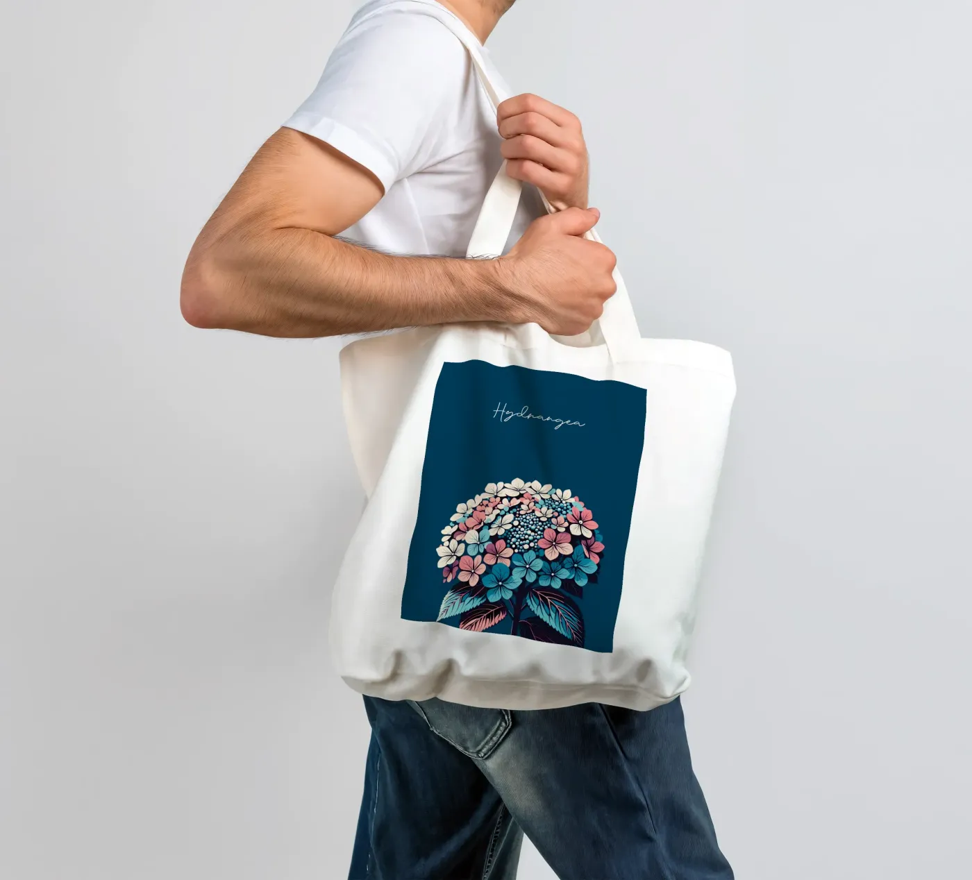 Hydrangea tote bag by Digital Naive