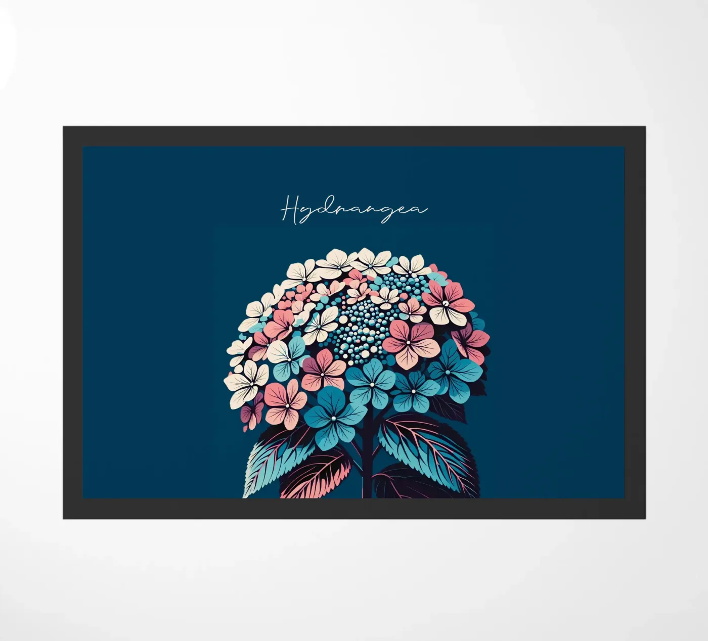Hydrangea Fußmatte von Digital Naive