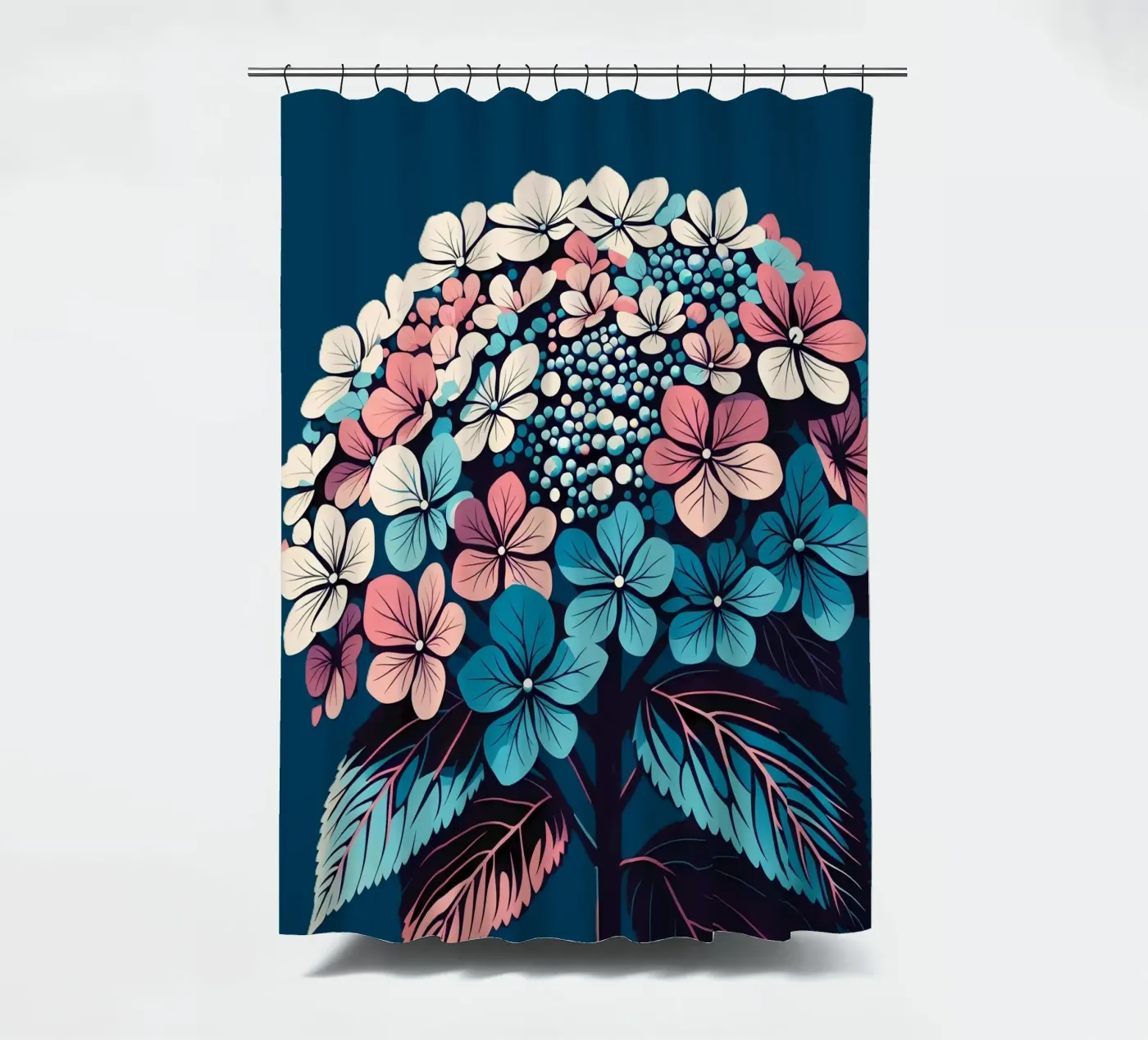 Hortensie Duschvorhang von Digital Naive