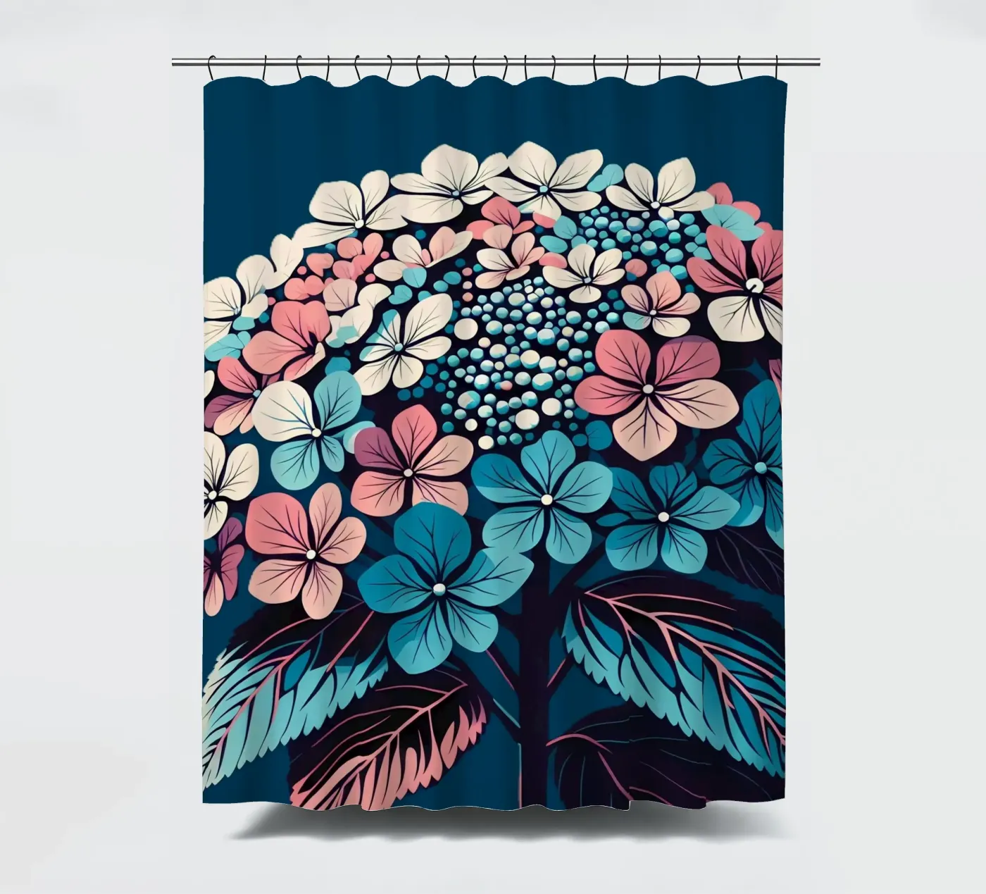 Hydrangea Duschvorhang von Digital Naive