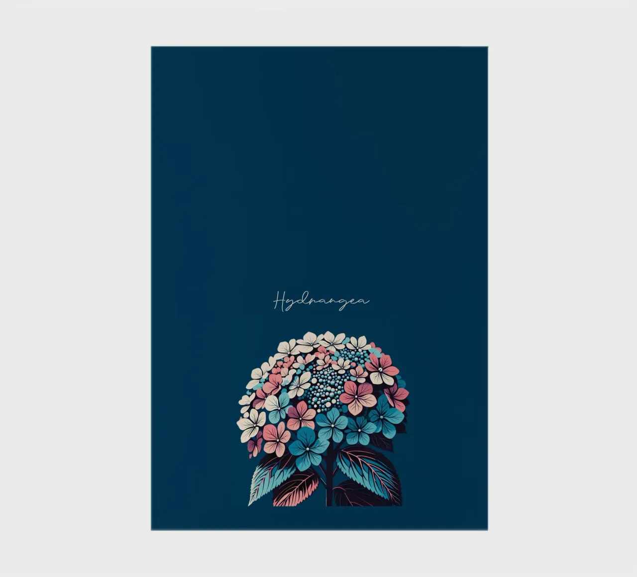 Hydrangea notebook by Digital Naive