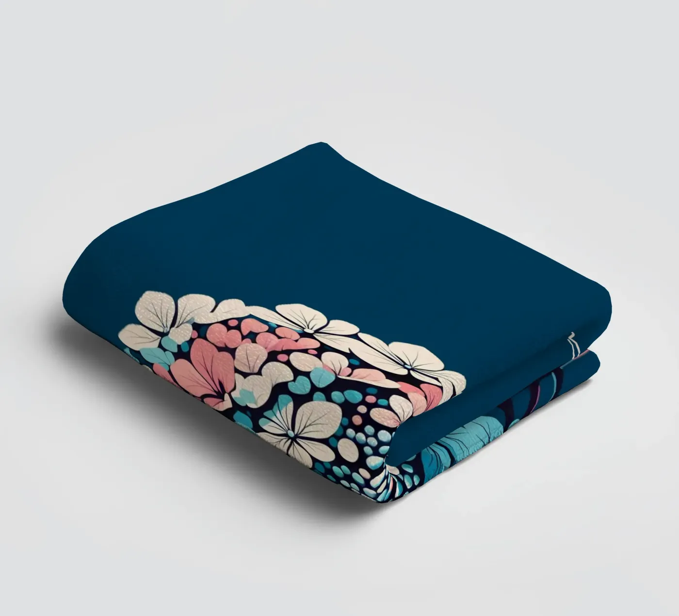 Hydrangea towel by Digital Naive