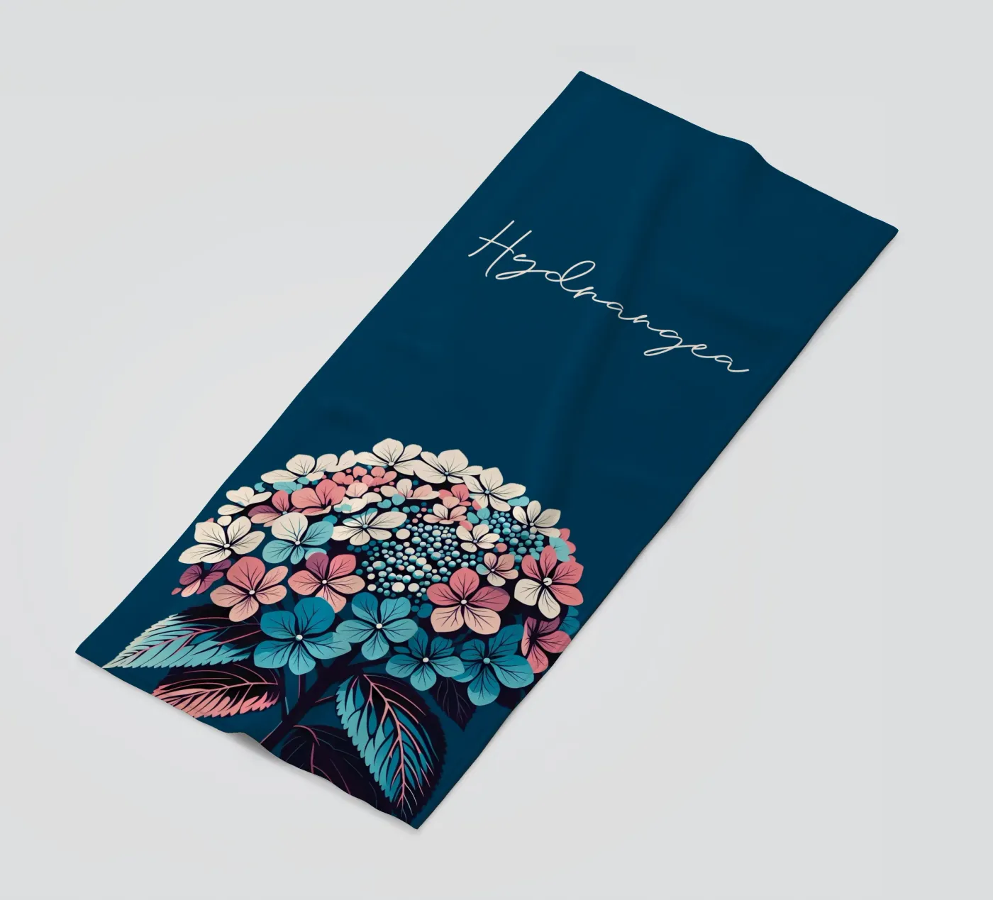 Hydrangea strandhanddoek van Digital Naive