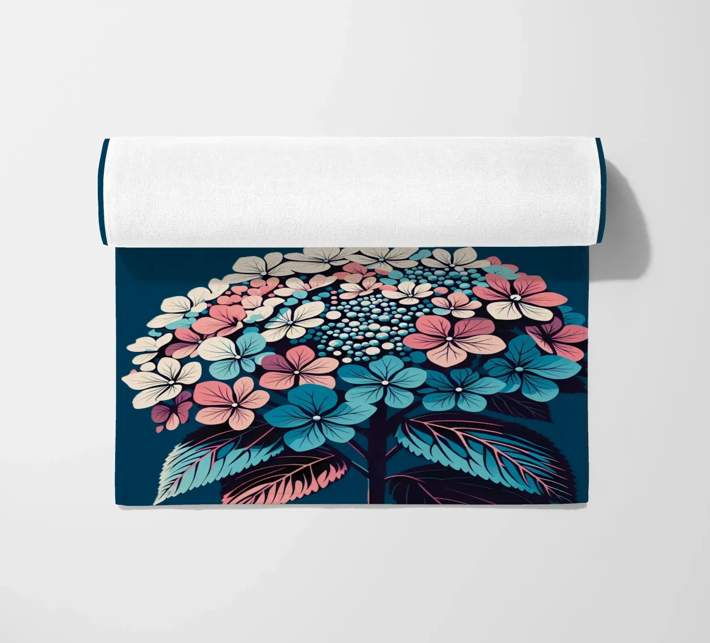 Hydrangea strandhanddoek van Digital Naive