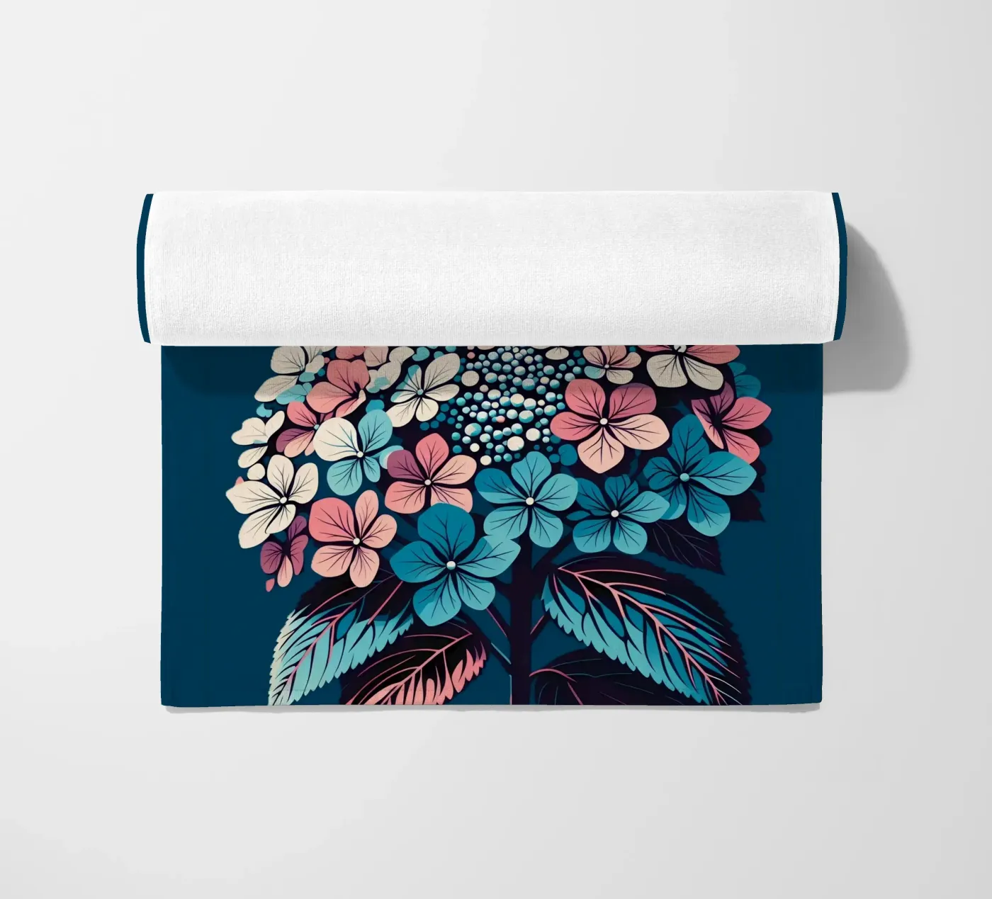 Hydrangea strandhanddoek van Digital Naive