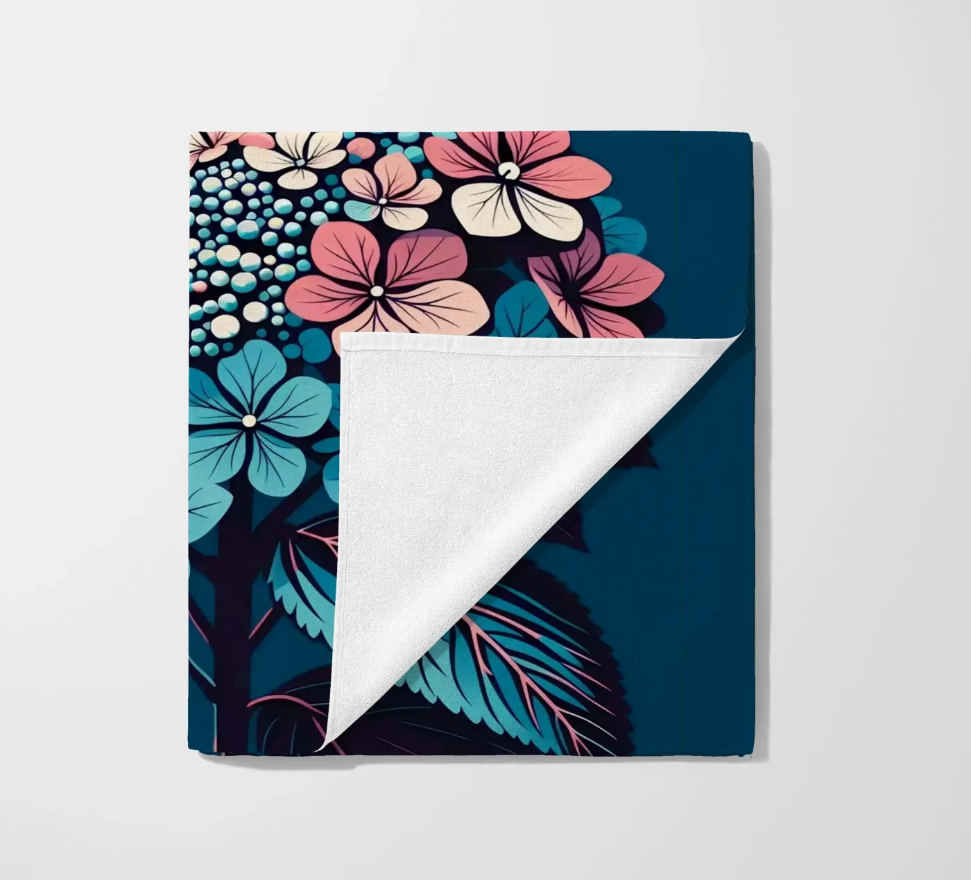 Hydrangea strandhanddoek van Digital Naive