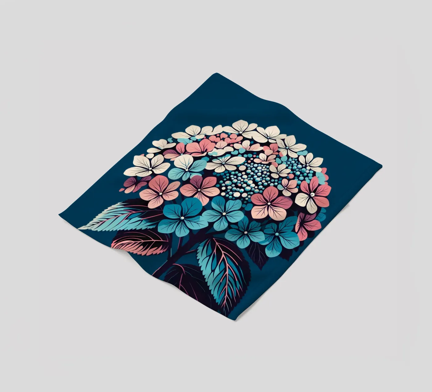 Hydrangea Fleecedecke von Digital Naive