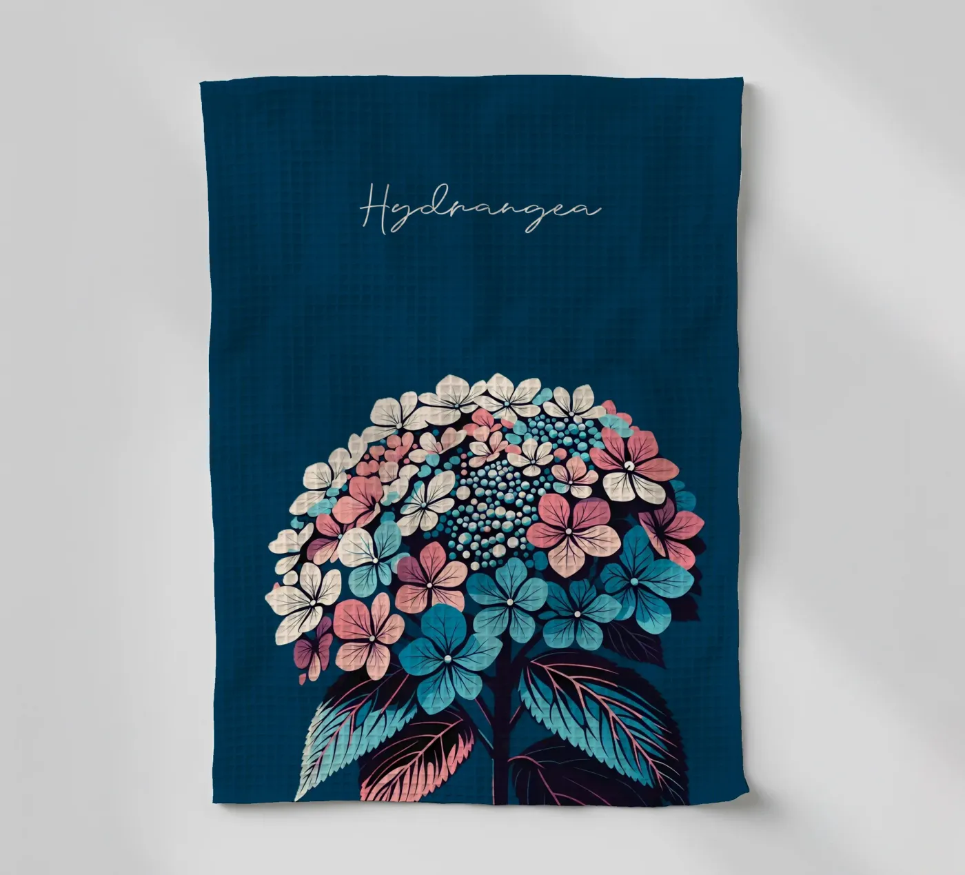 Hydrangea Geschirrtuch von Digital Naive