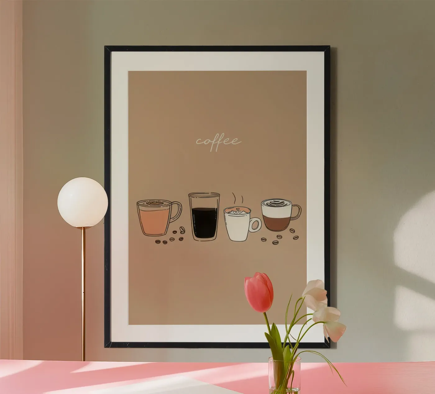 Coffee set poster by george andreas