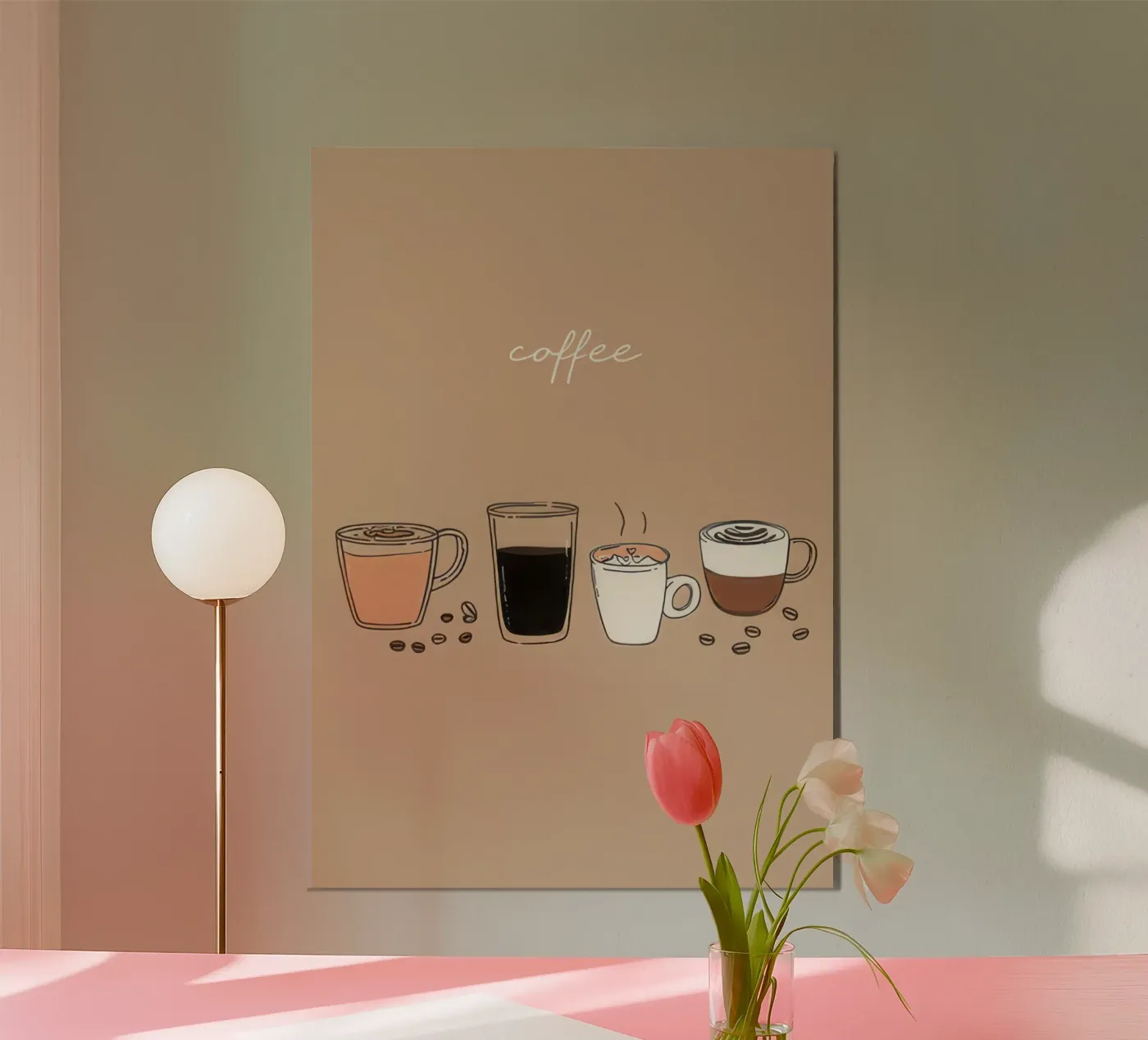 Coffee set poster by george andreas
