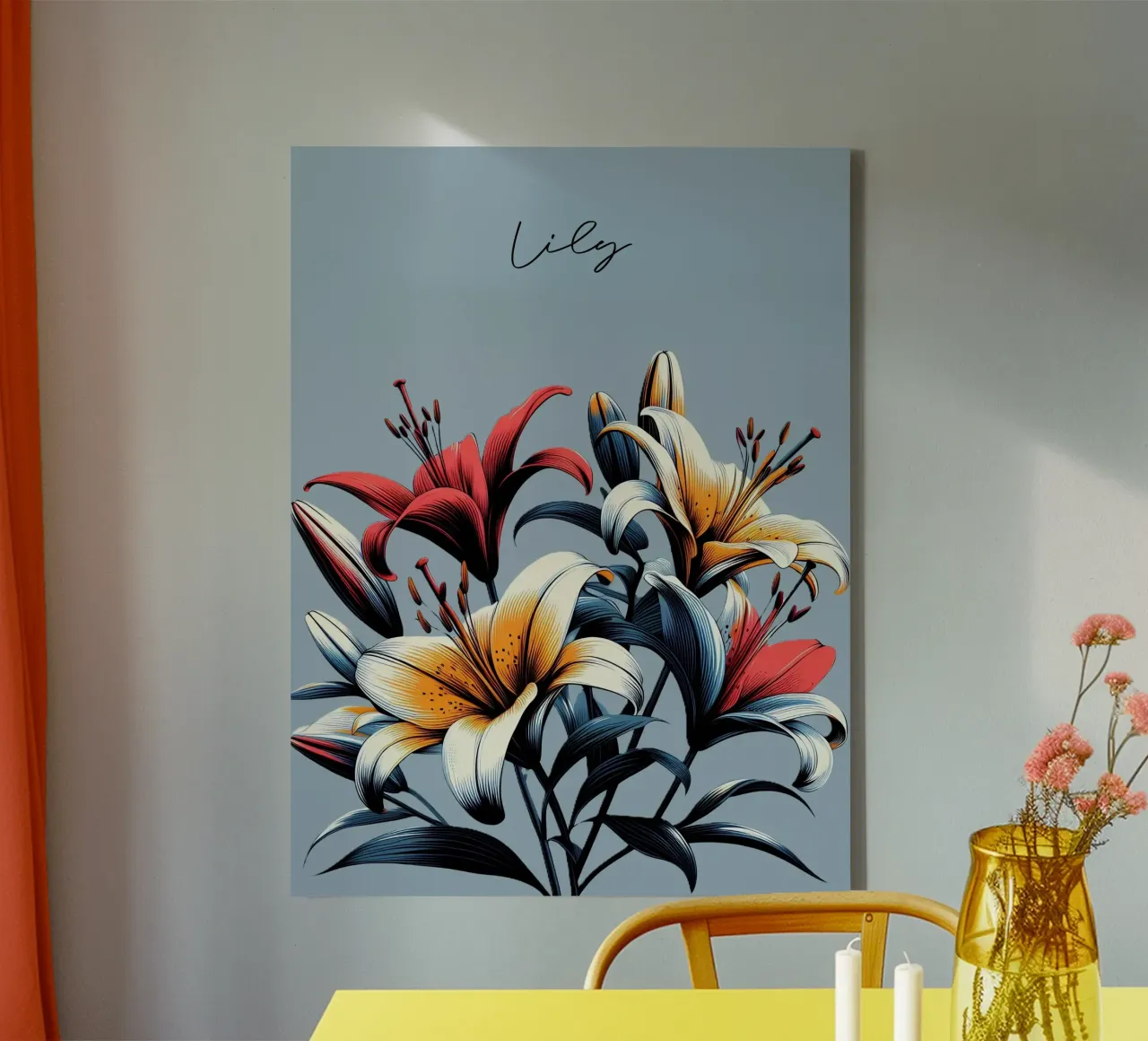Gigli tela con Cornice a cassetta da Digital Naive