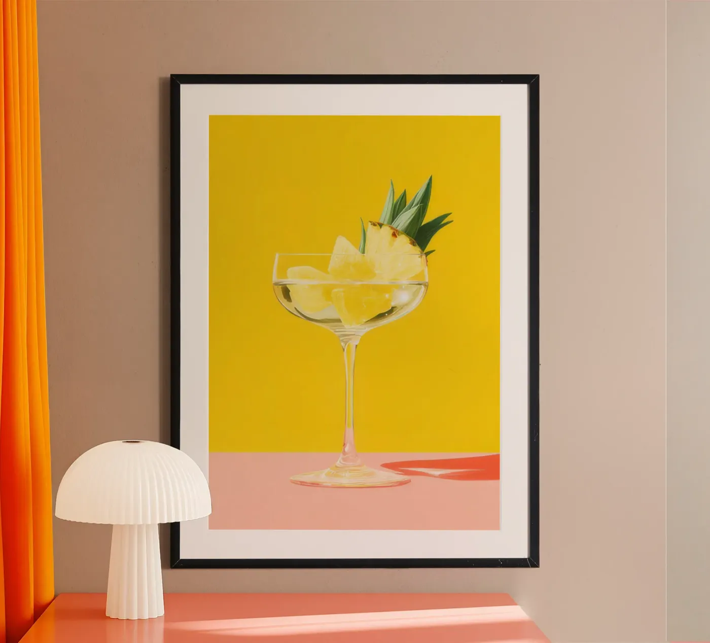Pineapple drink poster by george andreas