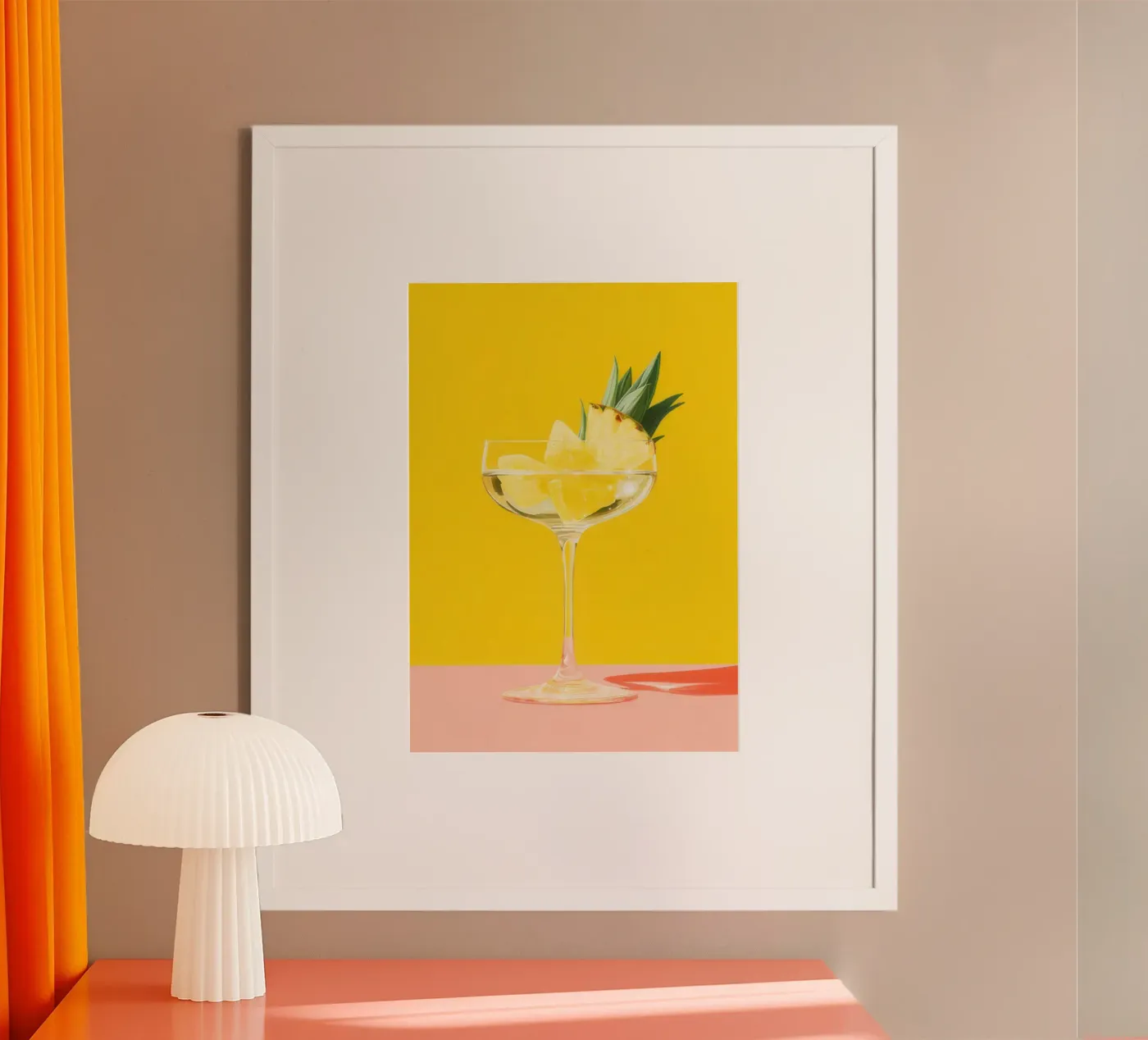 Pineapple drink poster by george andreas