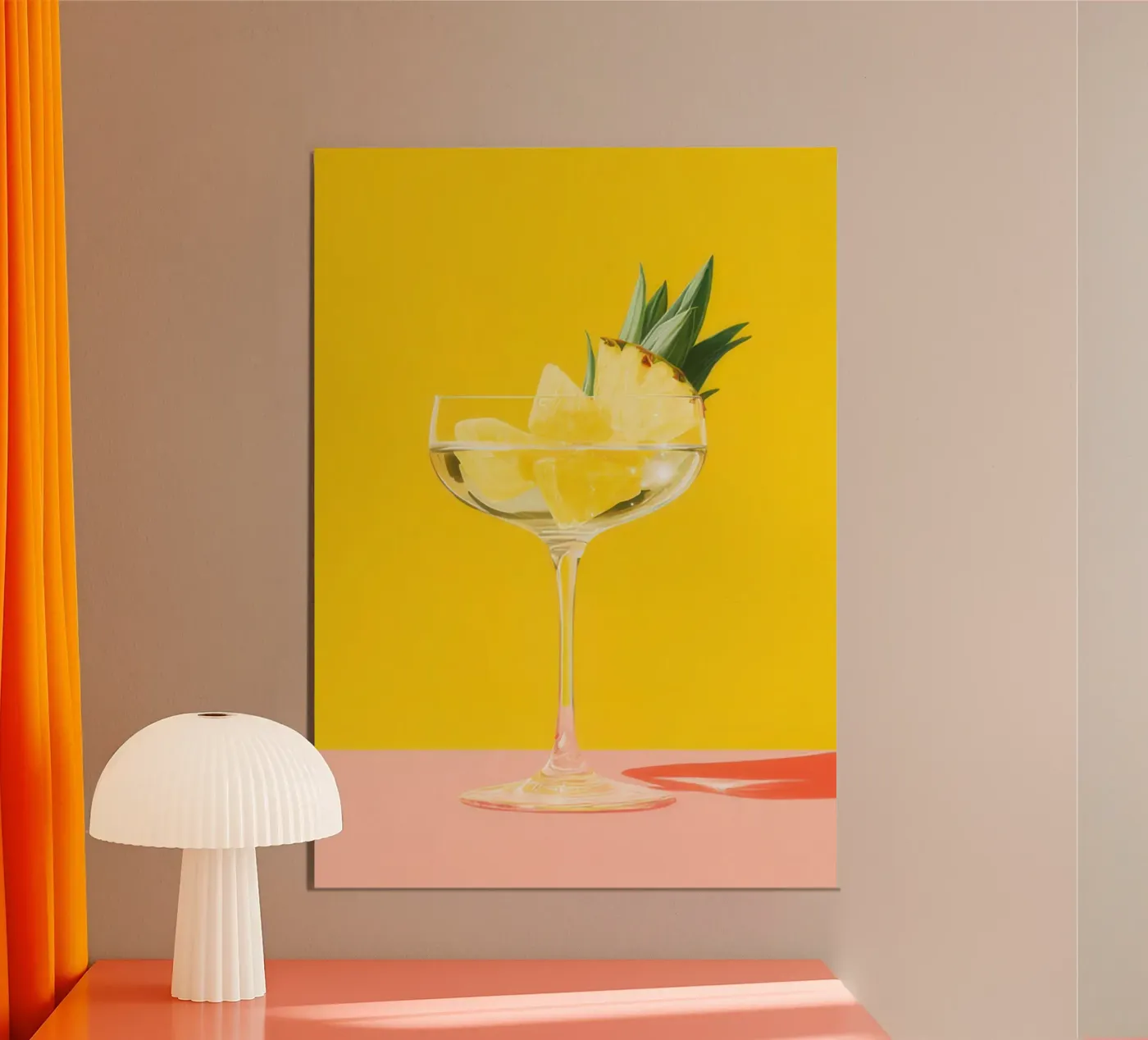 Pineapple drink poster by george andreas