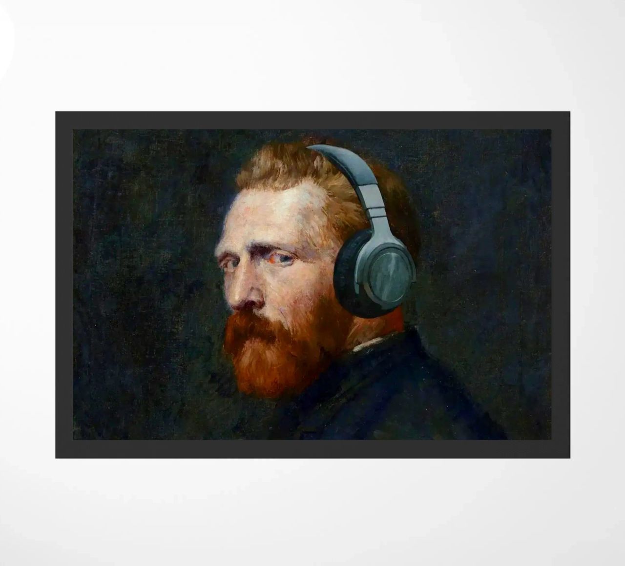 Vincent – Van Gogh’s Self-Portrait with a Modern Twist doormat by Studio Mooodz