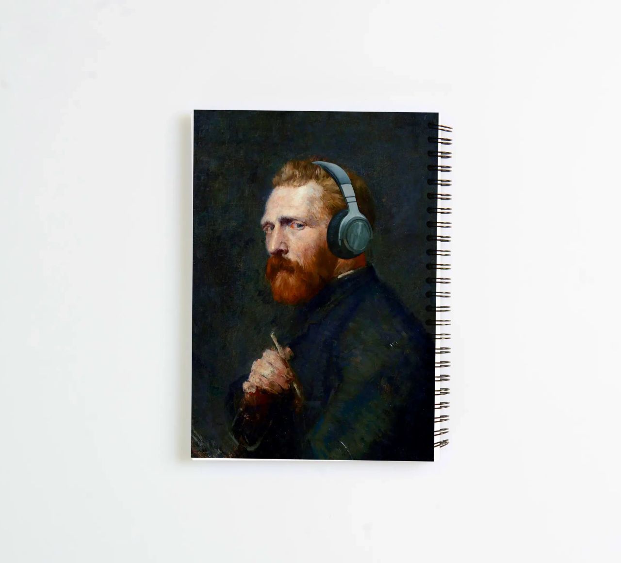 Vincent – Van Gogh’s Self-Portrait with a Modern Twist spiral notebook by Studio Mooodz