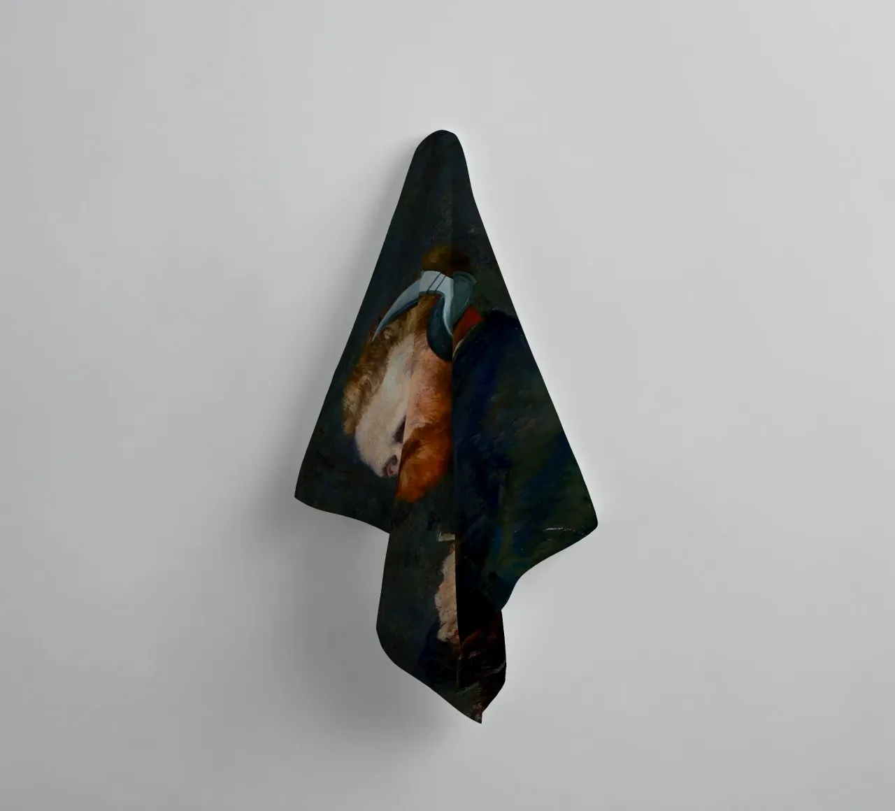 Vincent - Van Goghs Selbstporträt mit einer modernen Wendung Handtuch von Studio Mooodz