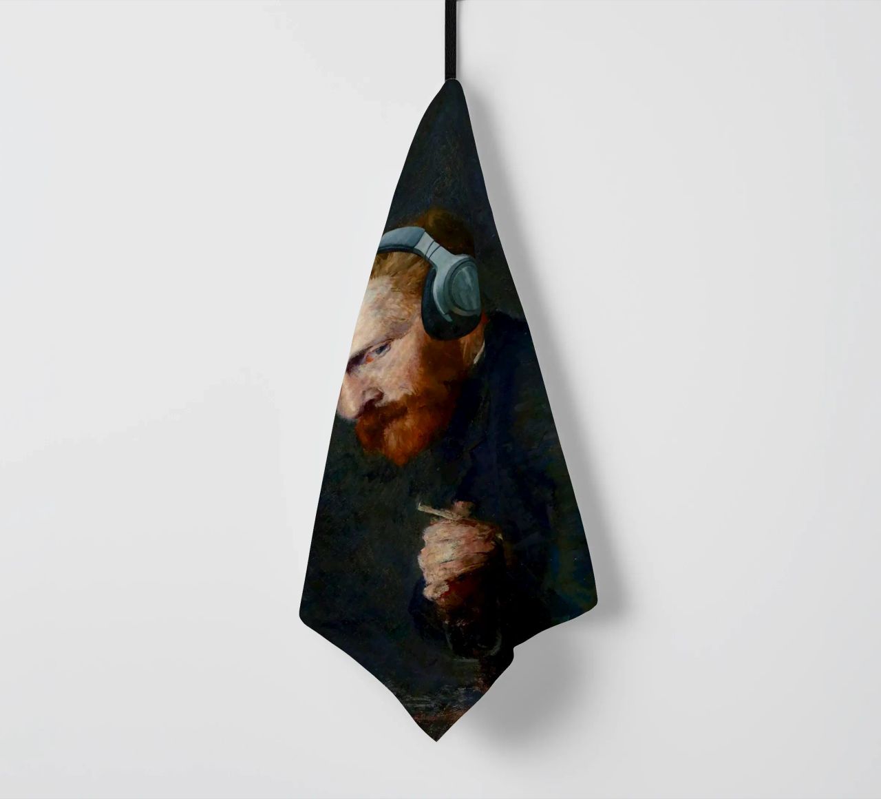 Vincent – Van Gogh’s Self-Portrait with a Modern Twist tea towel by Studio Mooodz