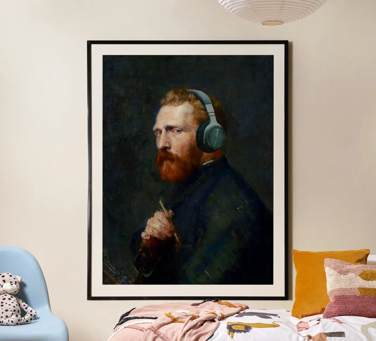 Vincent - L'autoritratto di Van Gogh in chiave moderna carta hahnemühle da Studio Mooodz