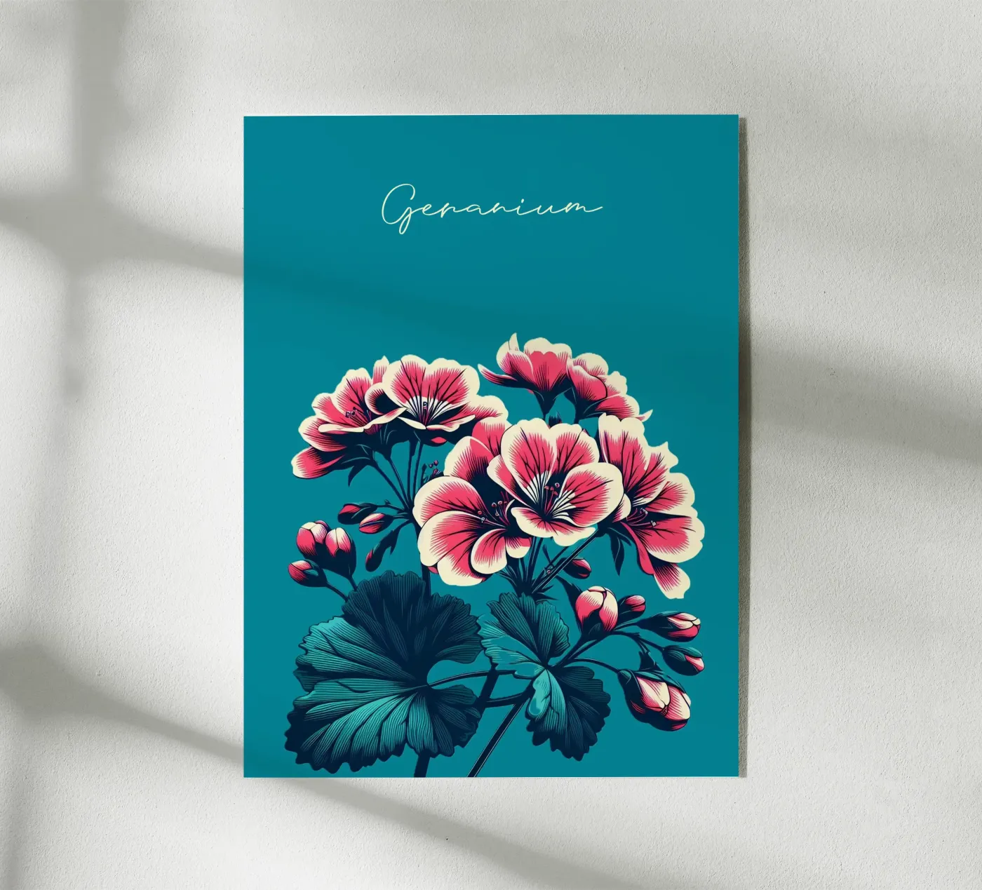 Geranie plexiglass da Digital Naive