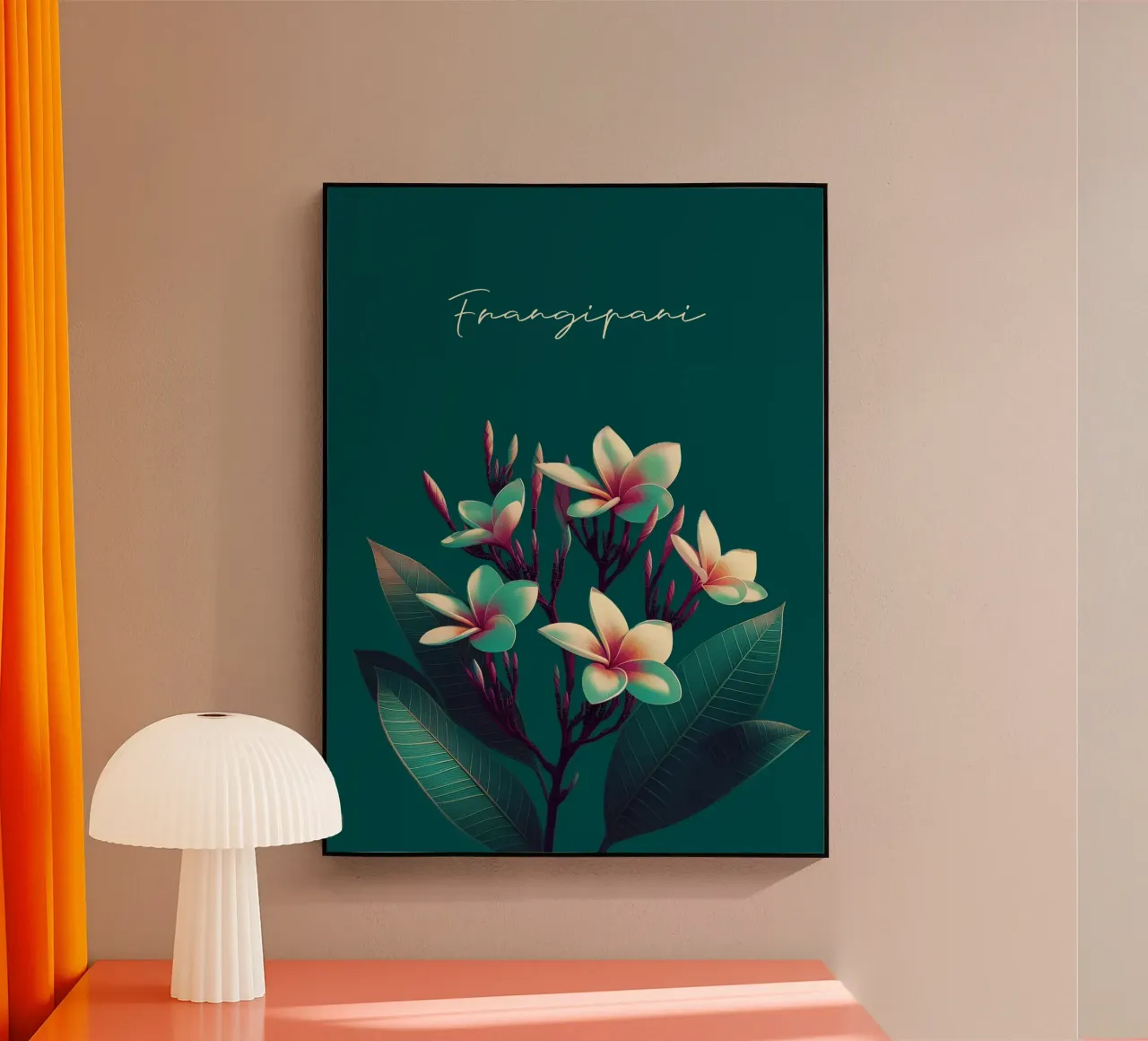 Frangipani plexiglass da Digital Naive