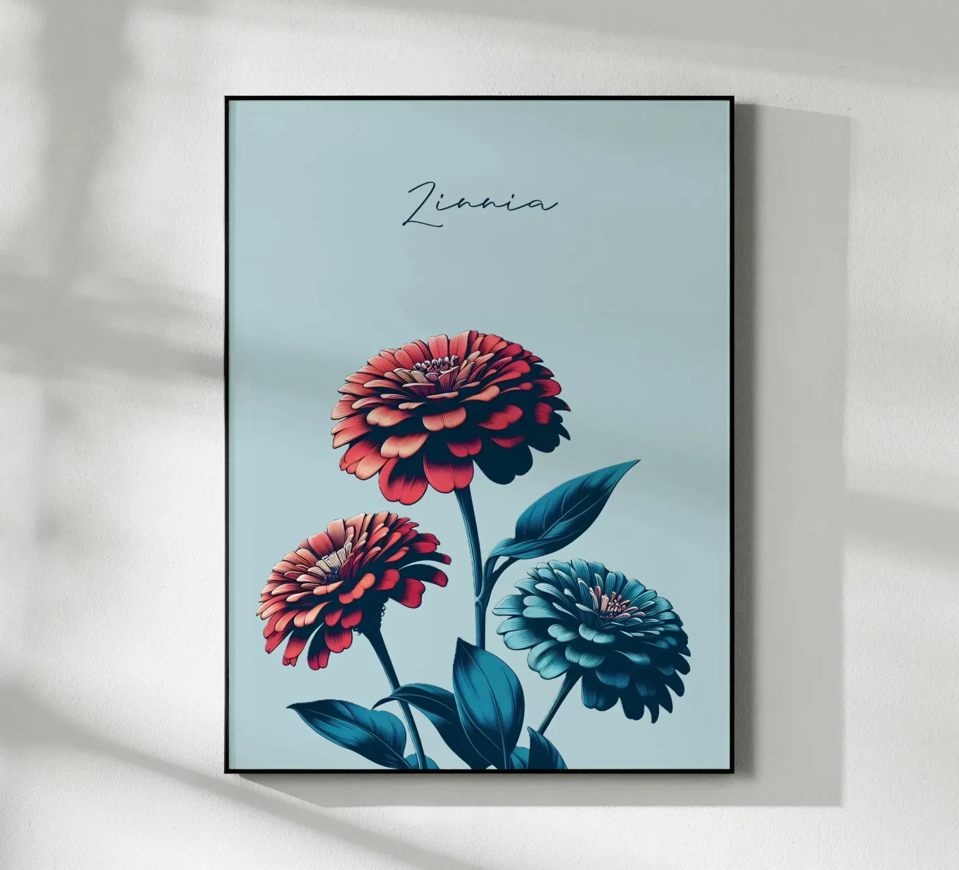 Zinnia plexiglas de Digital Naive