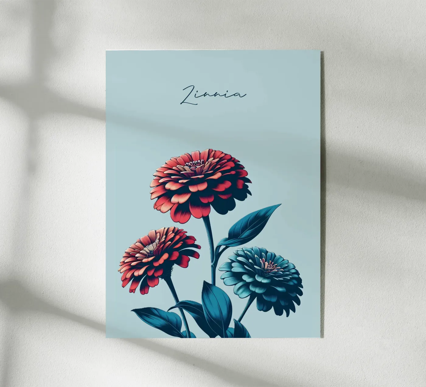 Zinnia plexiglas de Digital Naive