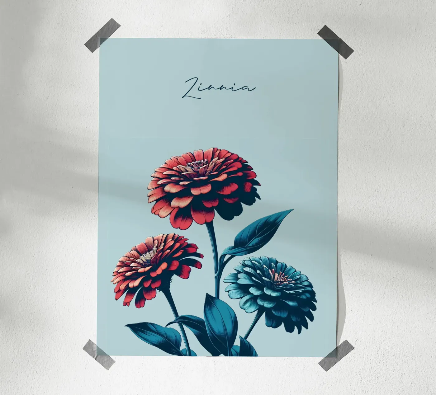 Zinnie poster de Digital Naive