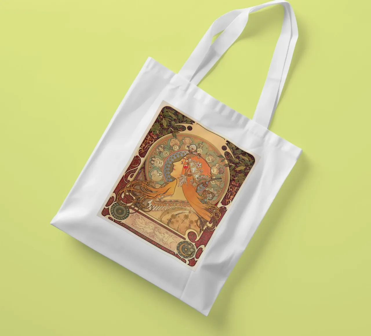 Alphonse mucha - zodiac tote bag by William Store