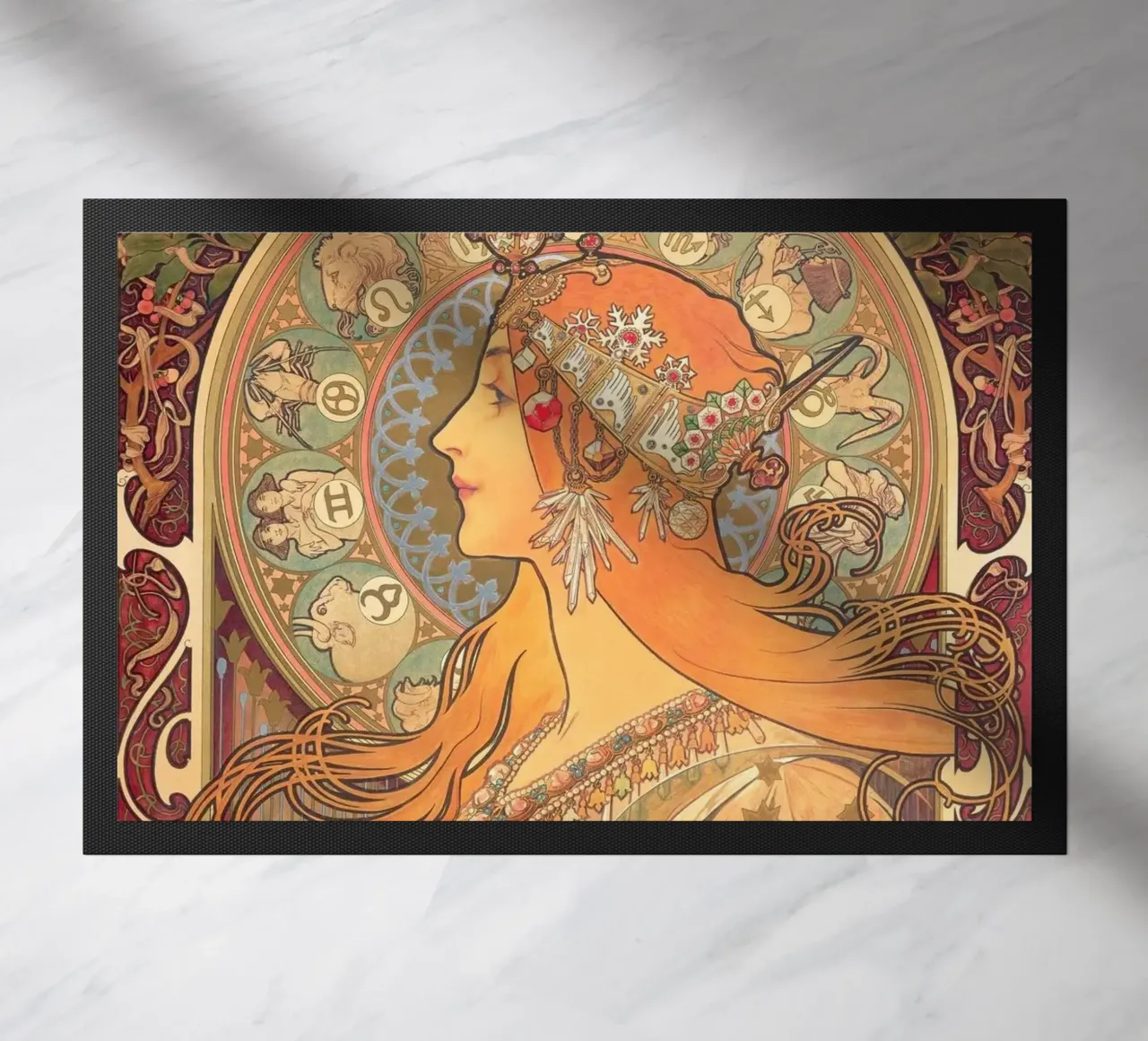 Alphonse mucha - zodiaco zerbino da William Store