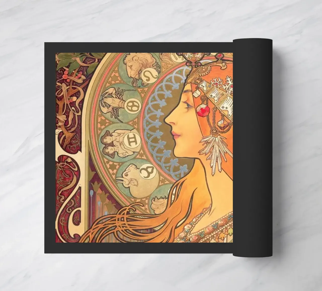 Alphonse mucha - zodiaco zerbino da William Store