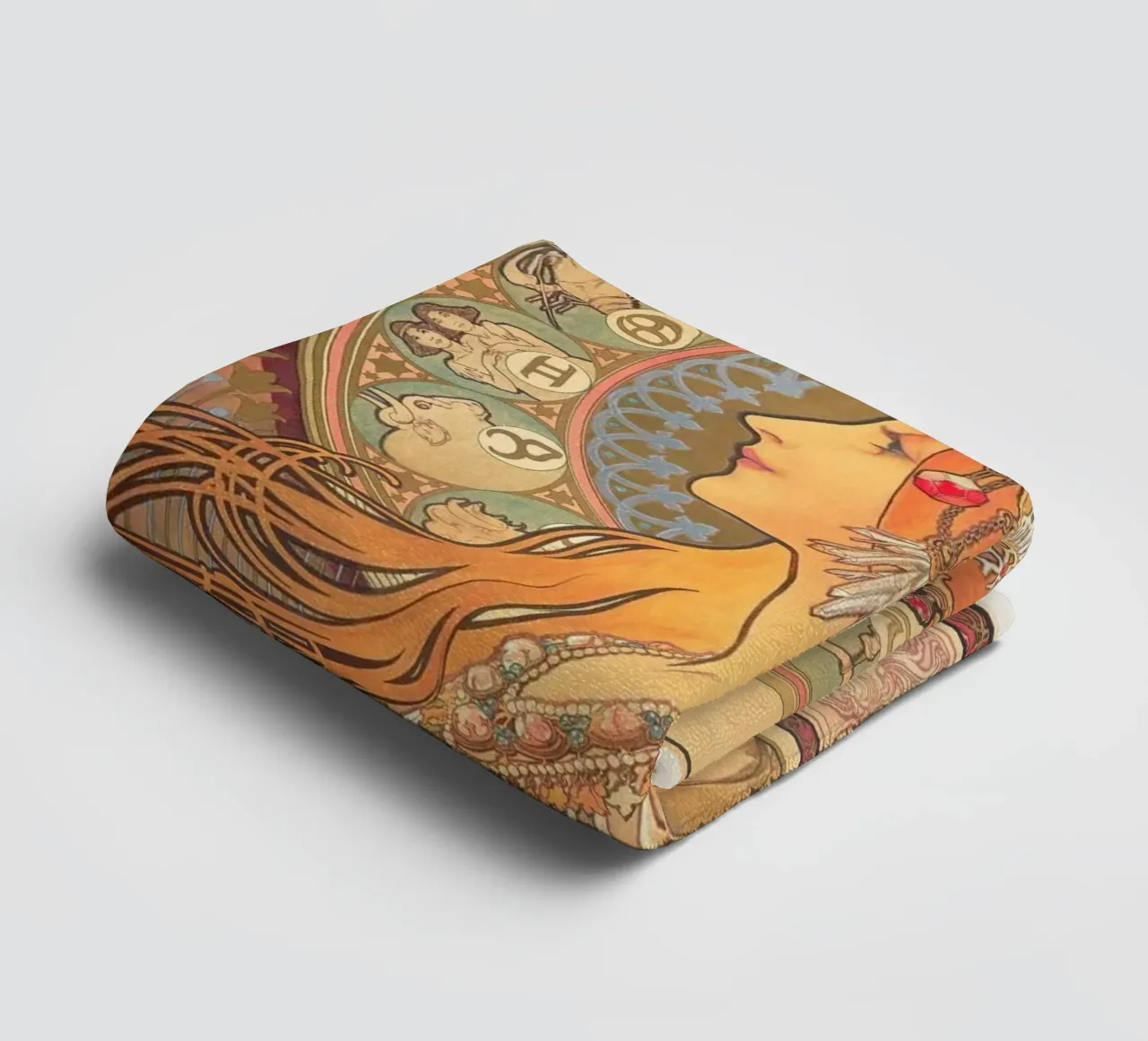 Alphonse mucha - zodiaco asciugamano da bagno da William Store