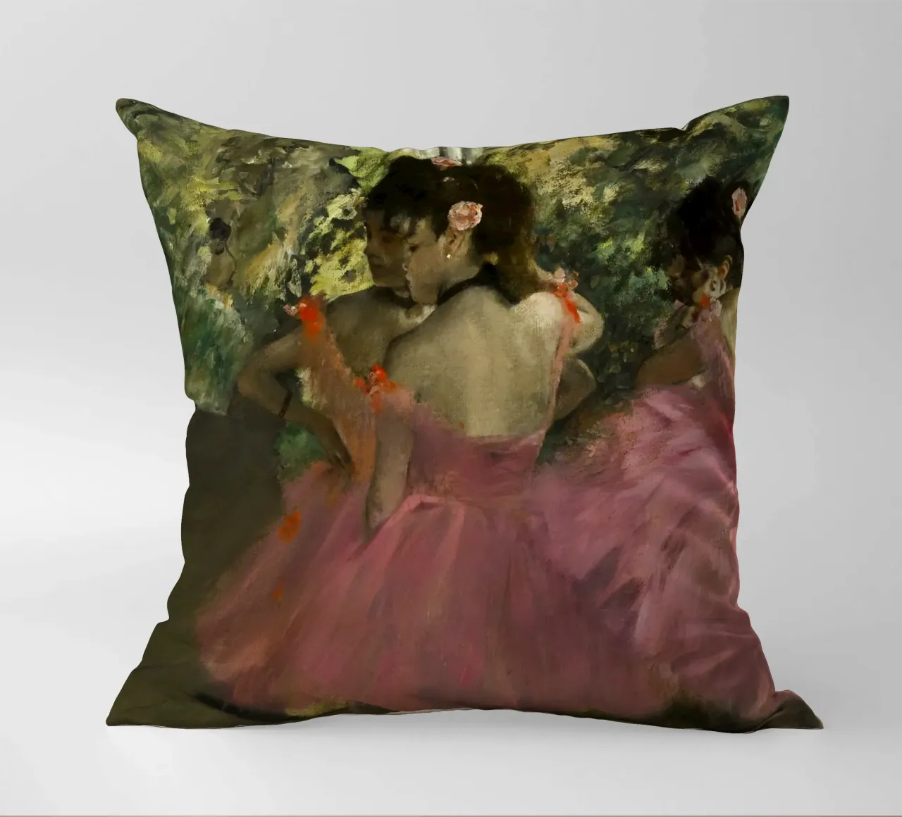Edgar Degas - Ballerine in rosa cuscino da Timeless Artworks