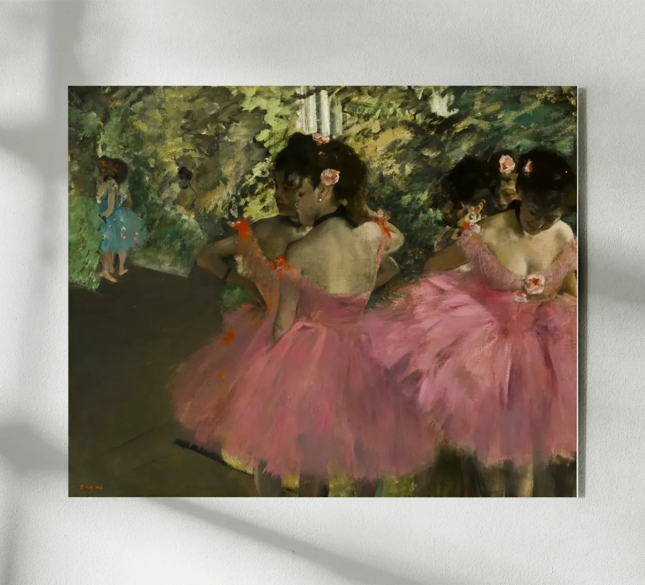 Edgar Degas - Ballerine in rosa plexiglass da Timeless Artworks