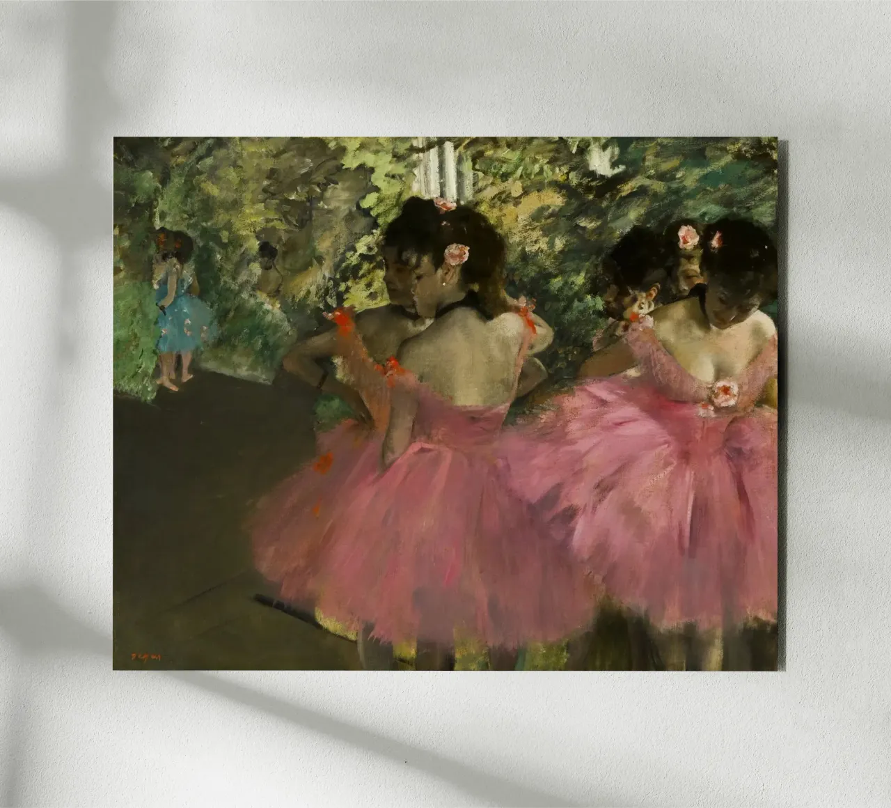 Edgar Degas - Ballerine in rosa alluminio dibond da Timeless Artworks