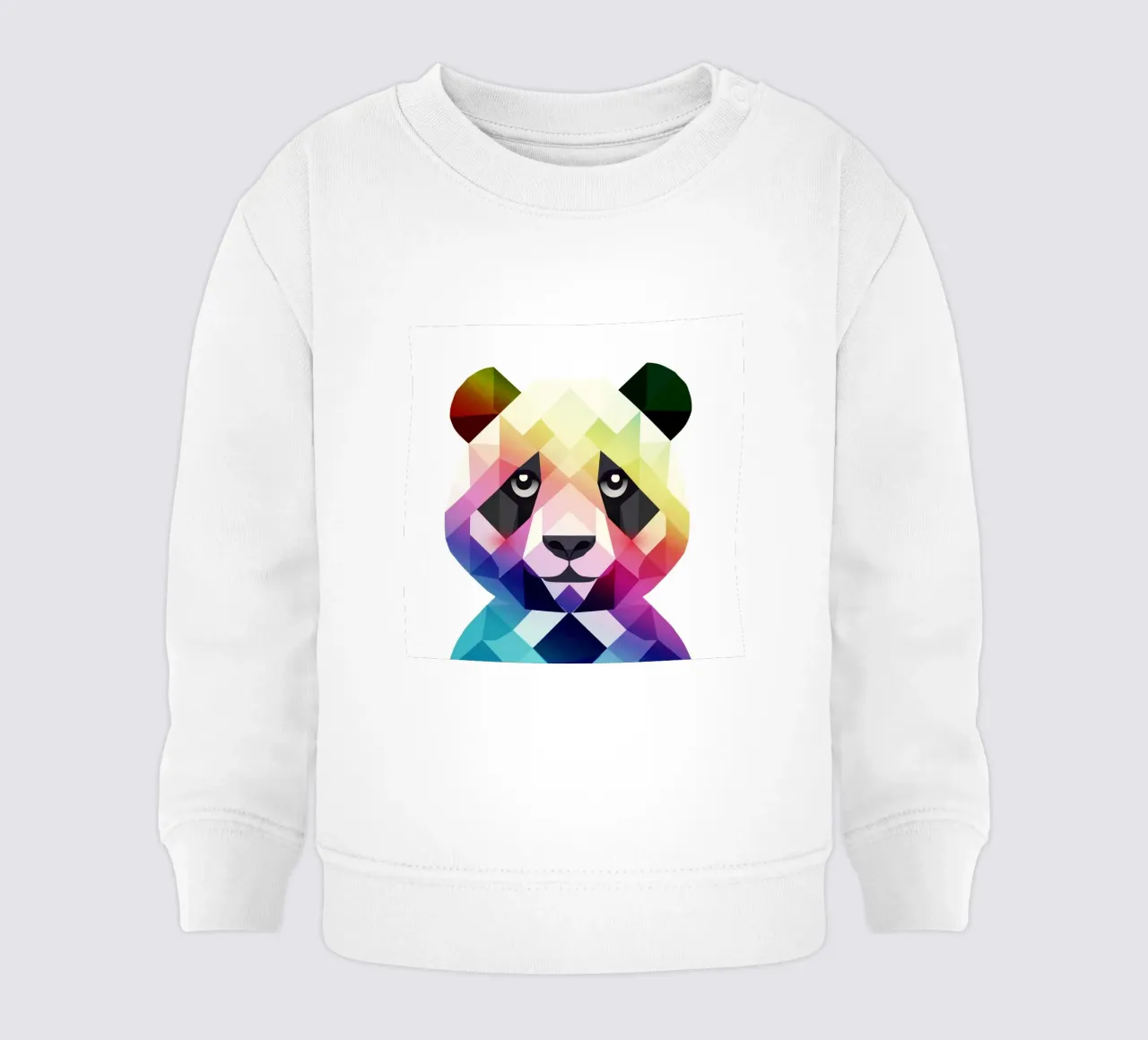 Panda arcobaleno colorato - Arte geometrica colorata felpa neonato da namosh