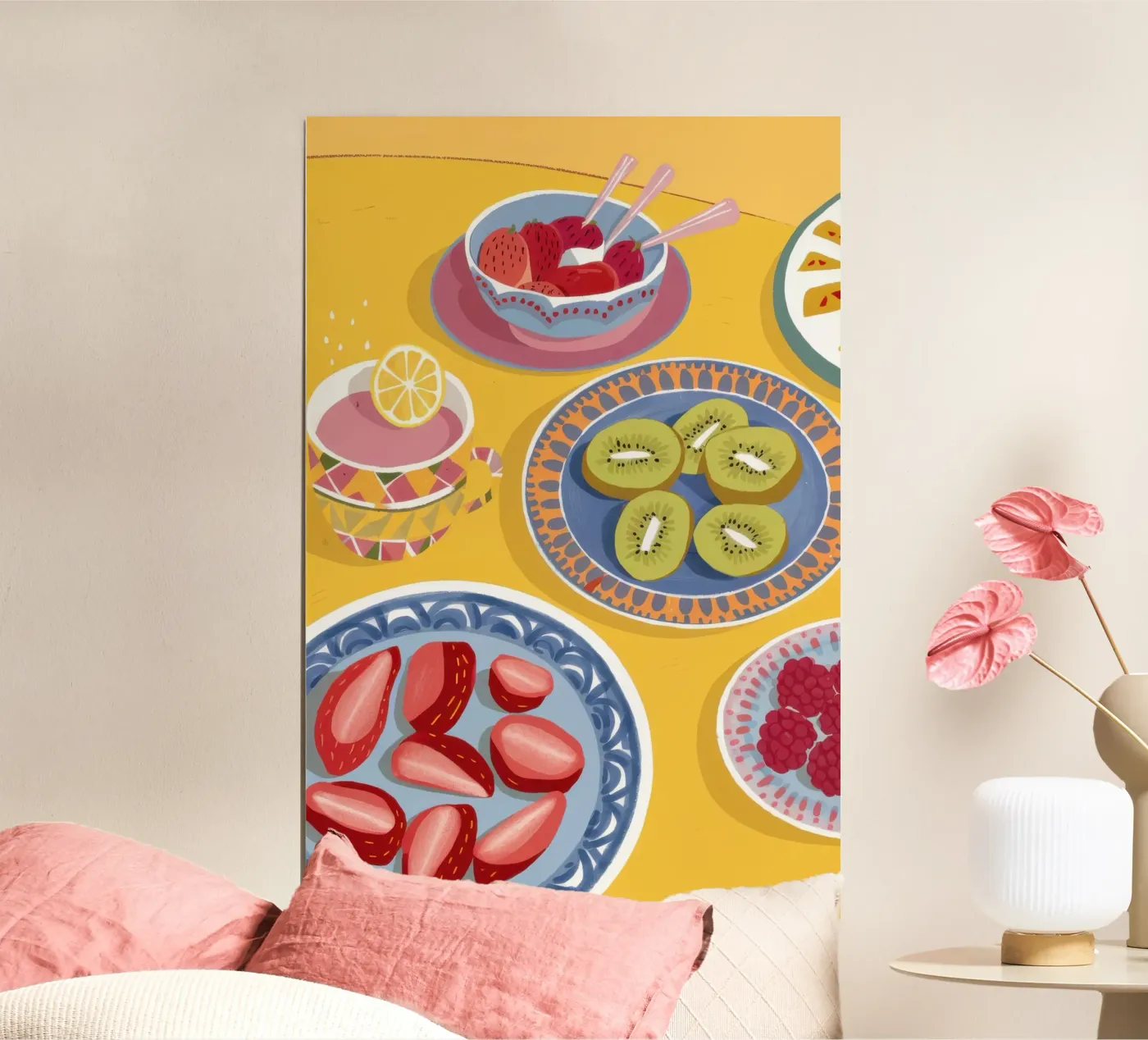 Fruity Breakfast Table poster by Vivid Muse