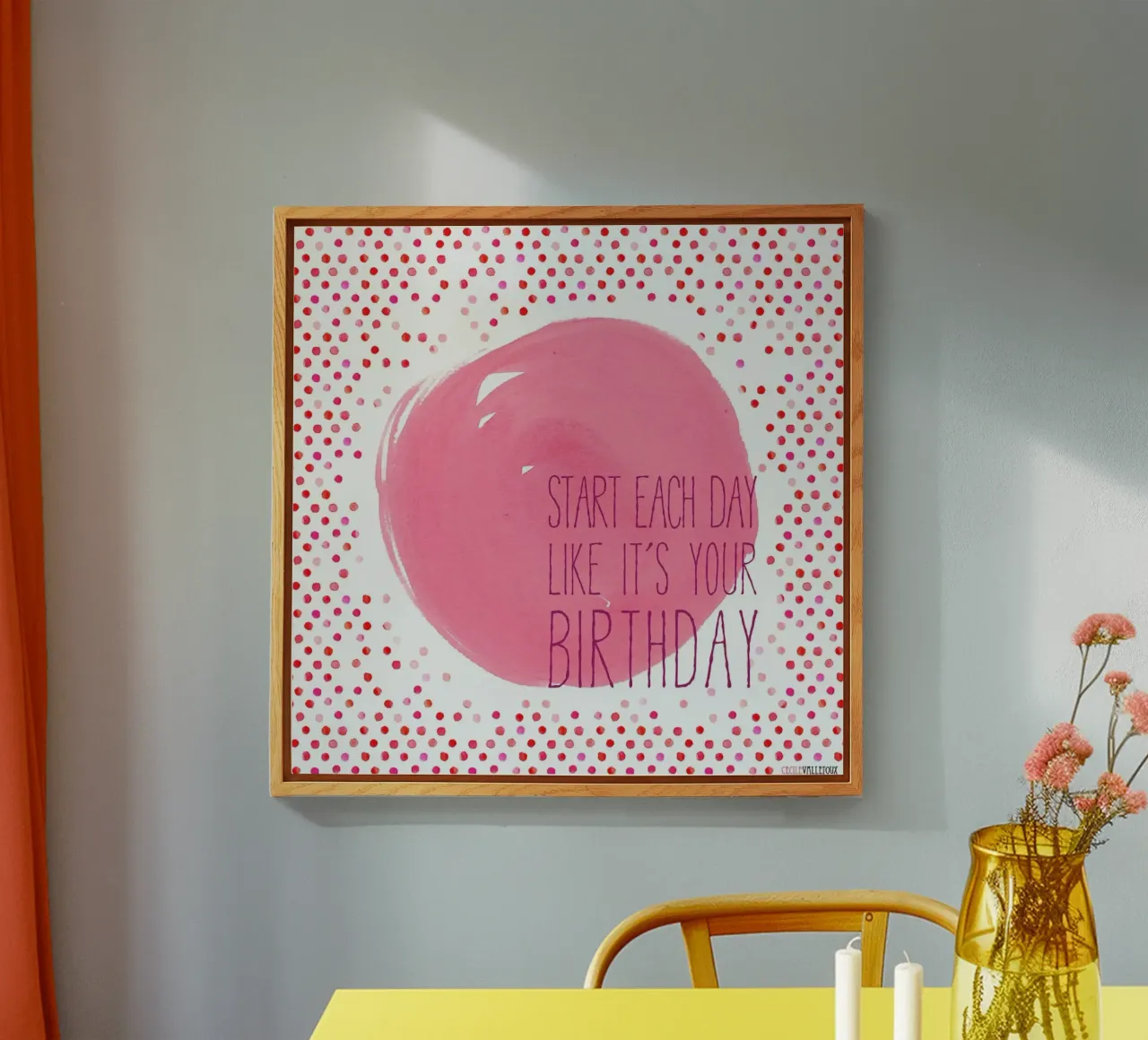 Birthday plexiglass da La Belette Rose