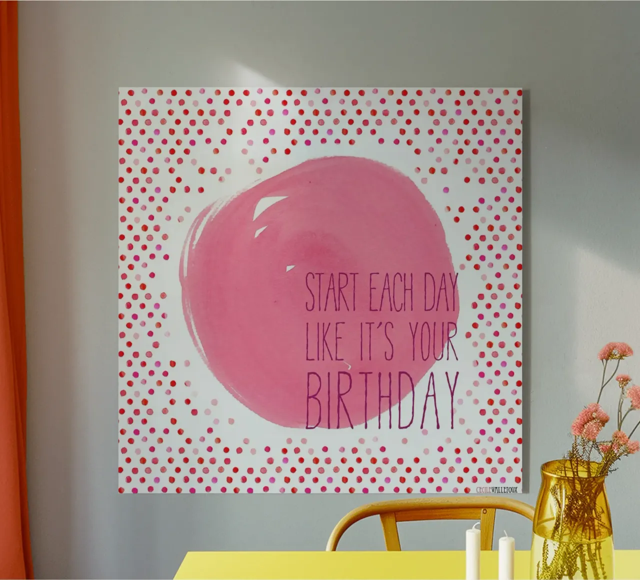 Birthday plexiglass da La Belette Rose