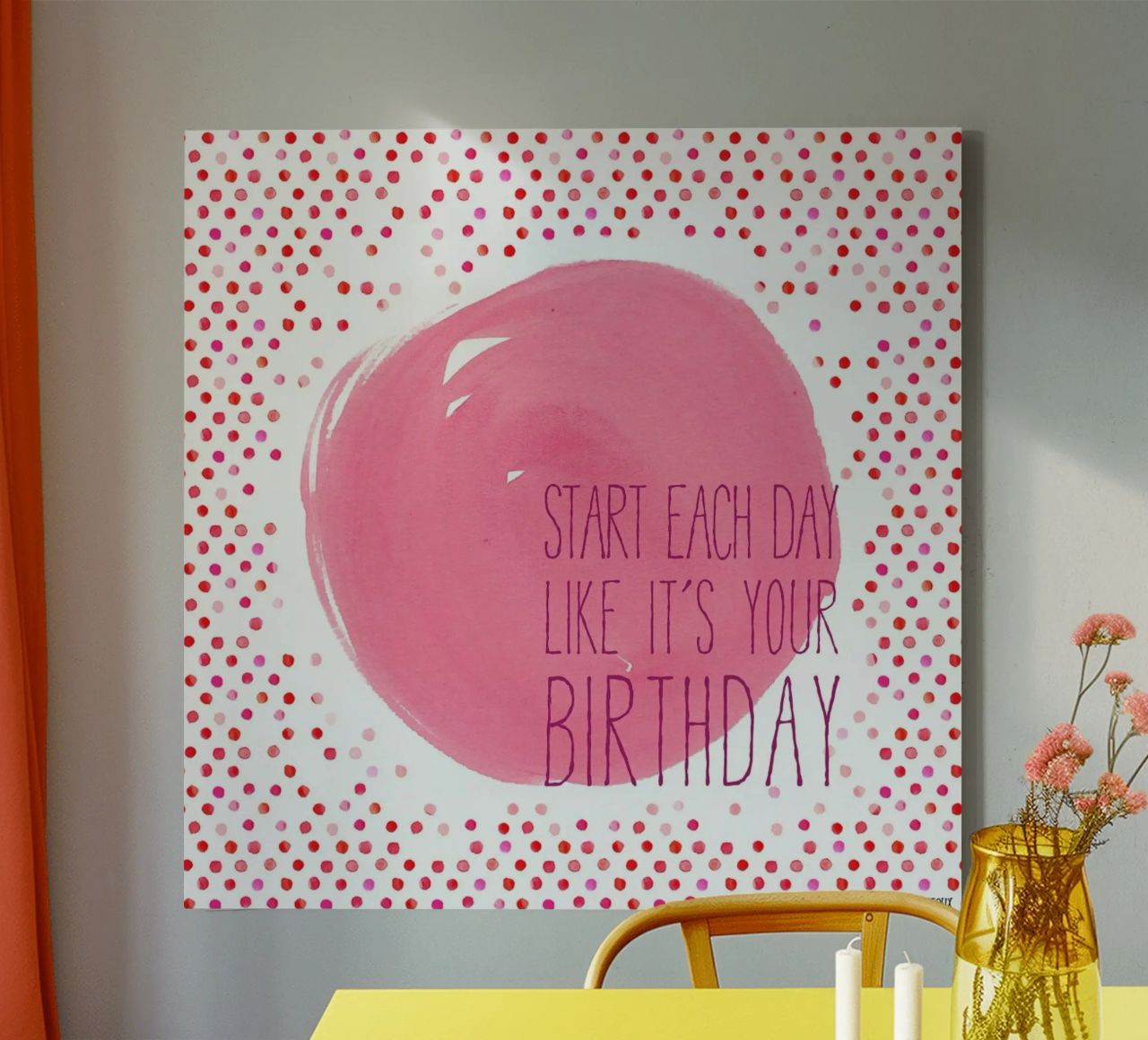 Birthday Leinwand von La Belette Rose