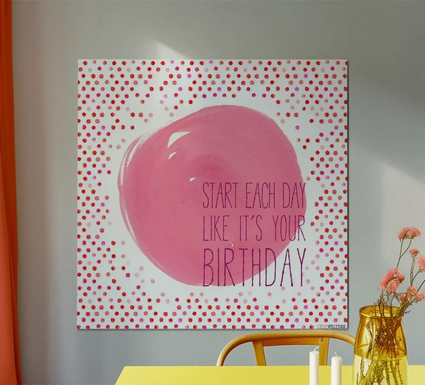 Birthday poster van La Belette Rose