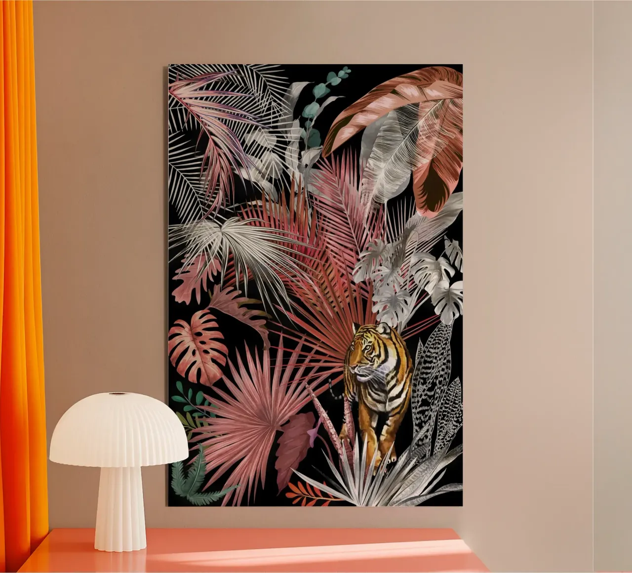 Dschungeltiger 02 Alu-Dibond von amini54