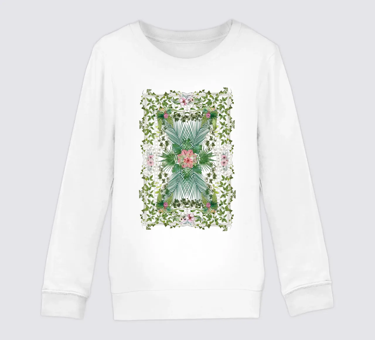 Fogliame tropicale 10 felpa bambino da amini54